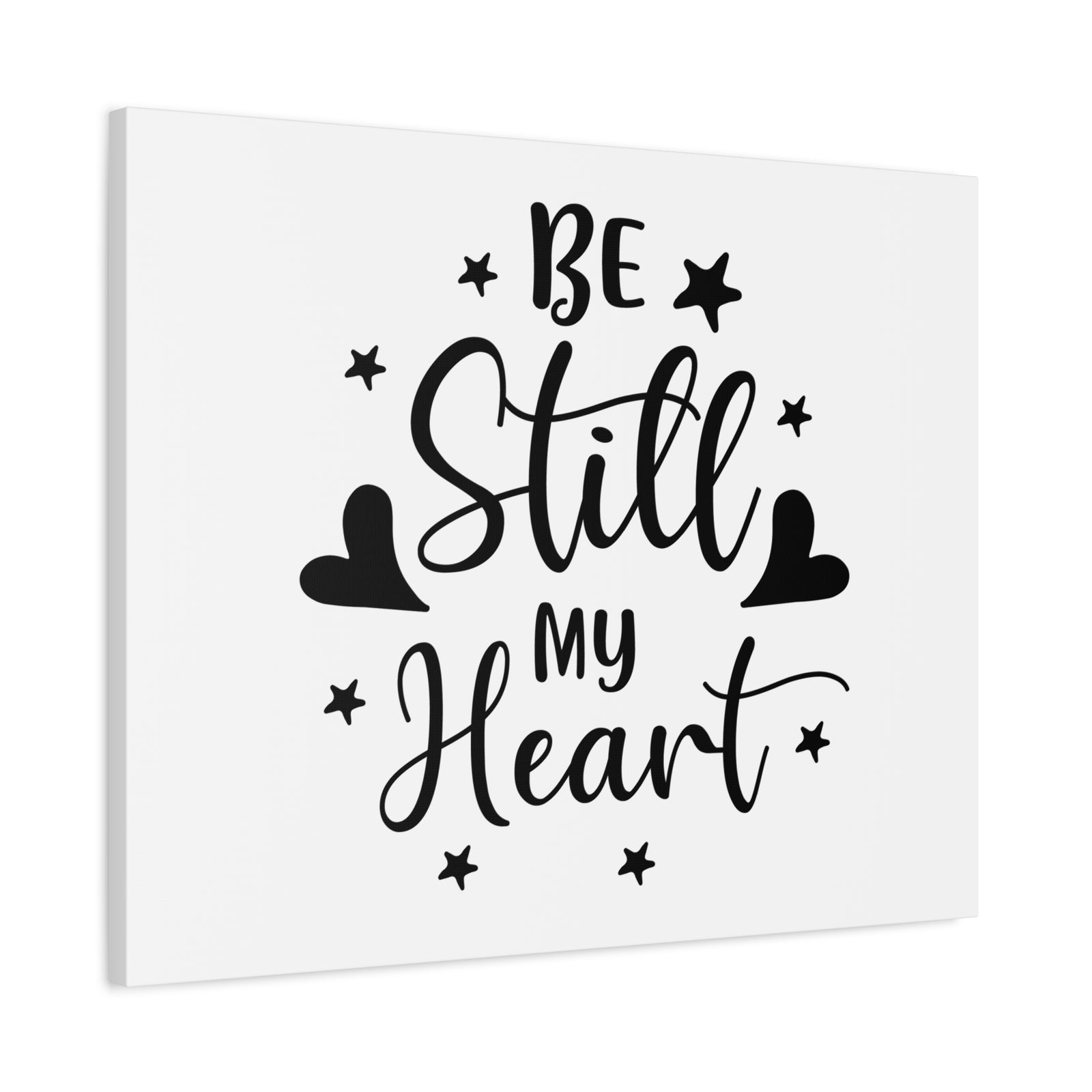 Scripture Walls Be Still My Heart Psalm 46:10 Simple Christian Wall Art Print Ready to Hang-Express Your Love Gifts