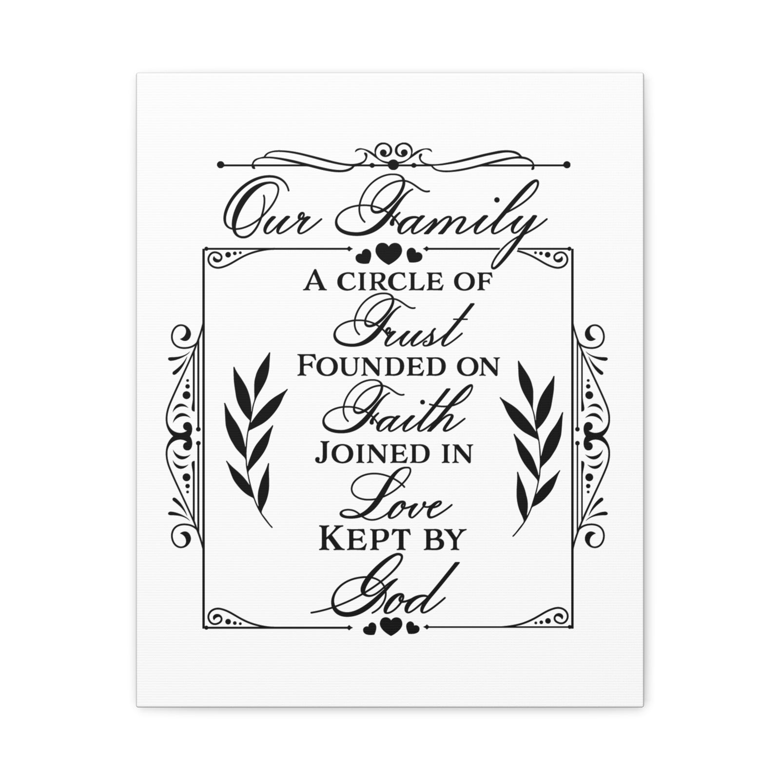 Scripture Canvas Kept By God Psalm 133:1 Christian Wall Art Print Ready to Hang-Express Your Love Gifts