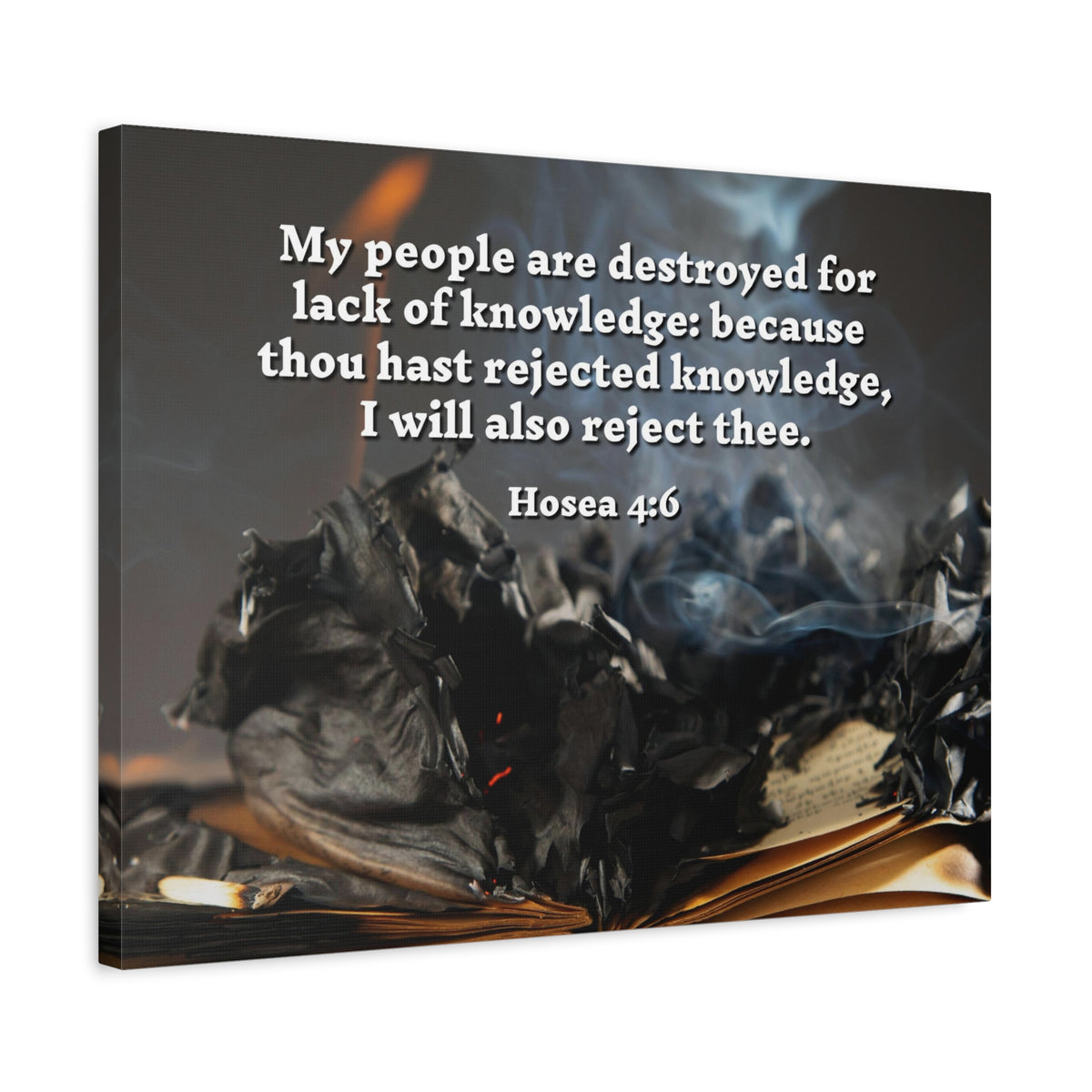 Scripture Walls My People Hosea 4:6 Bible Verse Canvas Christian Wall Art Ready to Hang-Express Your Love Gifts