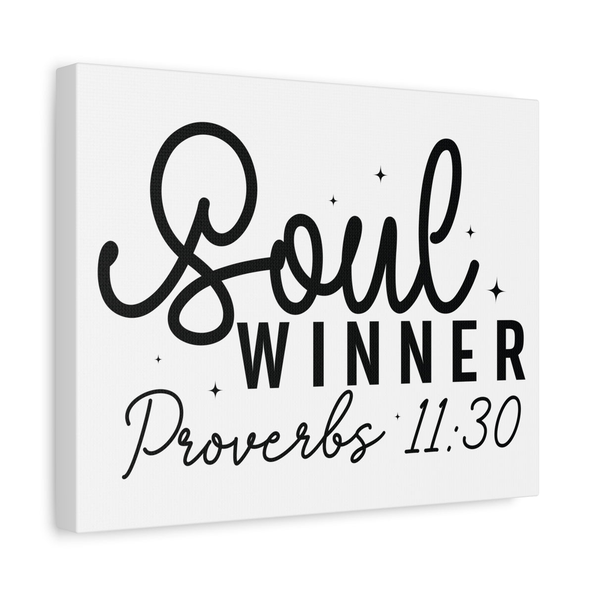 Scripture Walls Proverbs 11:30 Soul Winner Bible Verse Canvas Christian Wall Art Ready to Hang Unframed-Express Your Love Gifts