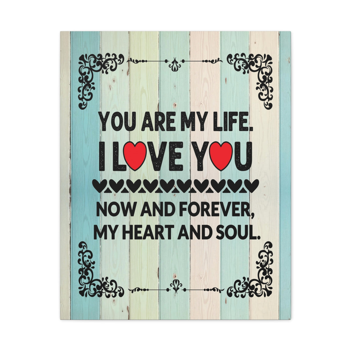 To My Wife You Are My Life Canvas Wall Art – Heartfelt Romantic Gift for Home Decor-Express Your Love Gifts