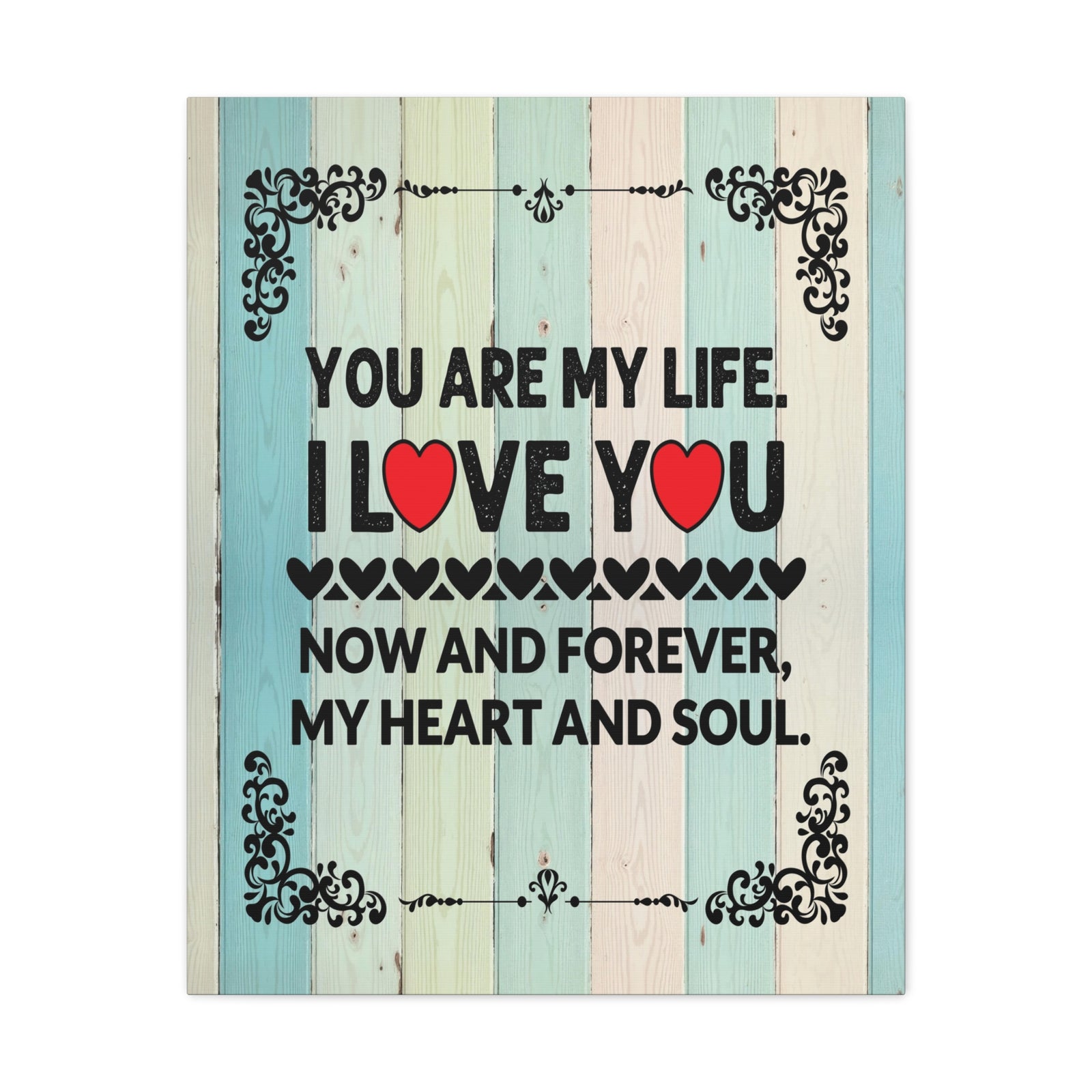 To My Wife You Are My Life Canvas Wall Art – Heartfelt Romantic Gift for Home Decor-Express Your Love Gifts