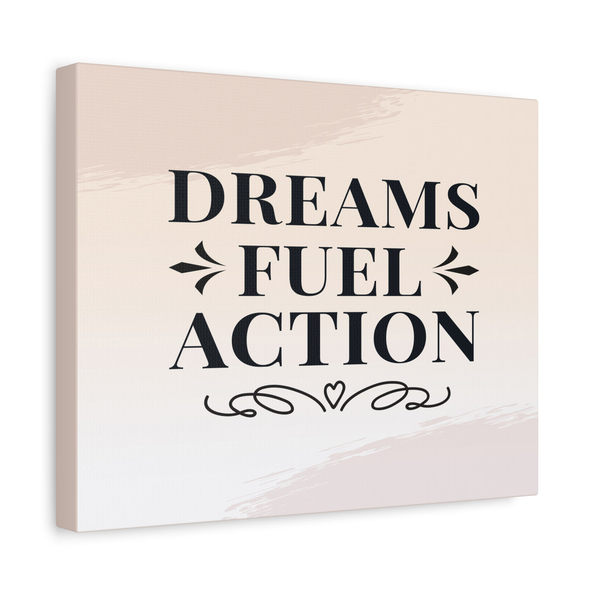 Dreams Fuel Action Inspirational Motivational Quote Canvas Wall Art for Home Decor Ready-to-Hang-Express Your Love Gifts