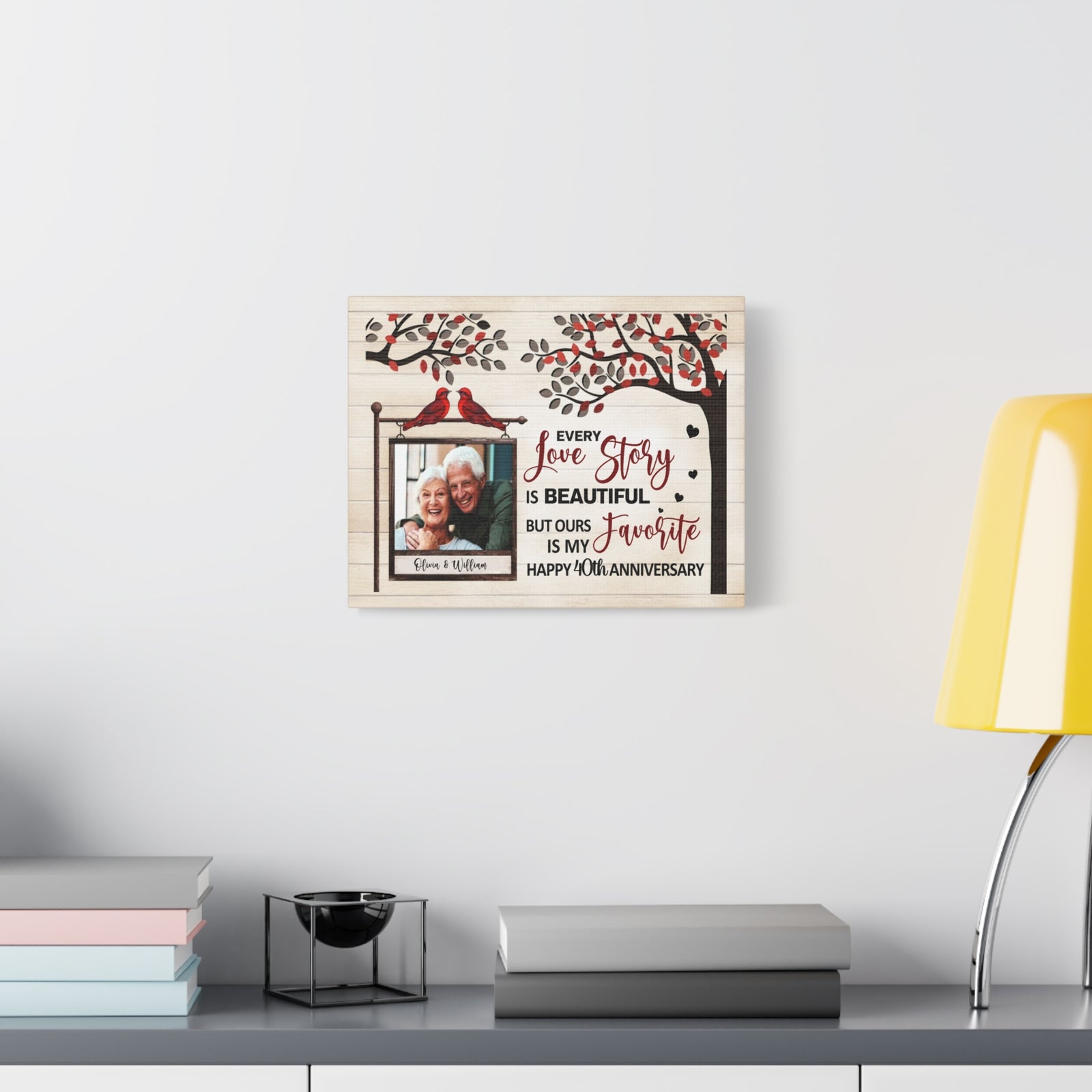 Personalized Every Love Story Is Beautiful, But Ours Is My Favorite – Anniversary Canvas Wall Art-Express Your Love Gifts