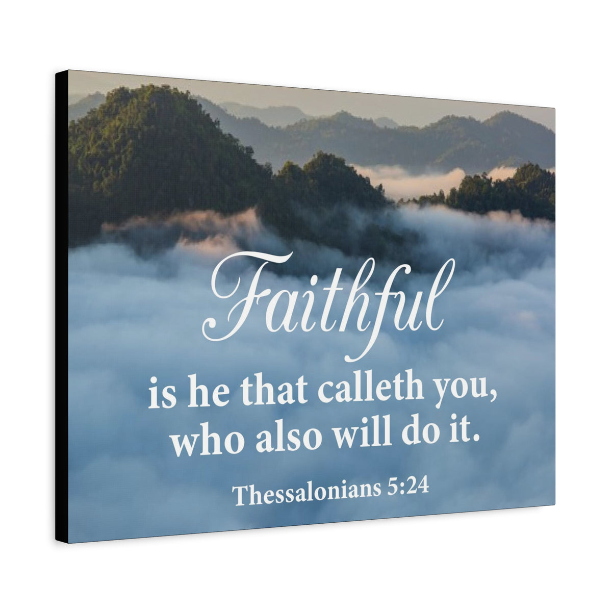 Bible Verse Canvas Faithful 1 Thessalonians 5:24 Wall Art Christian Home Decor-Express Your Love Gifts