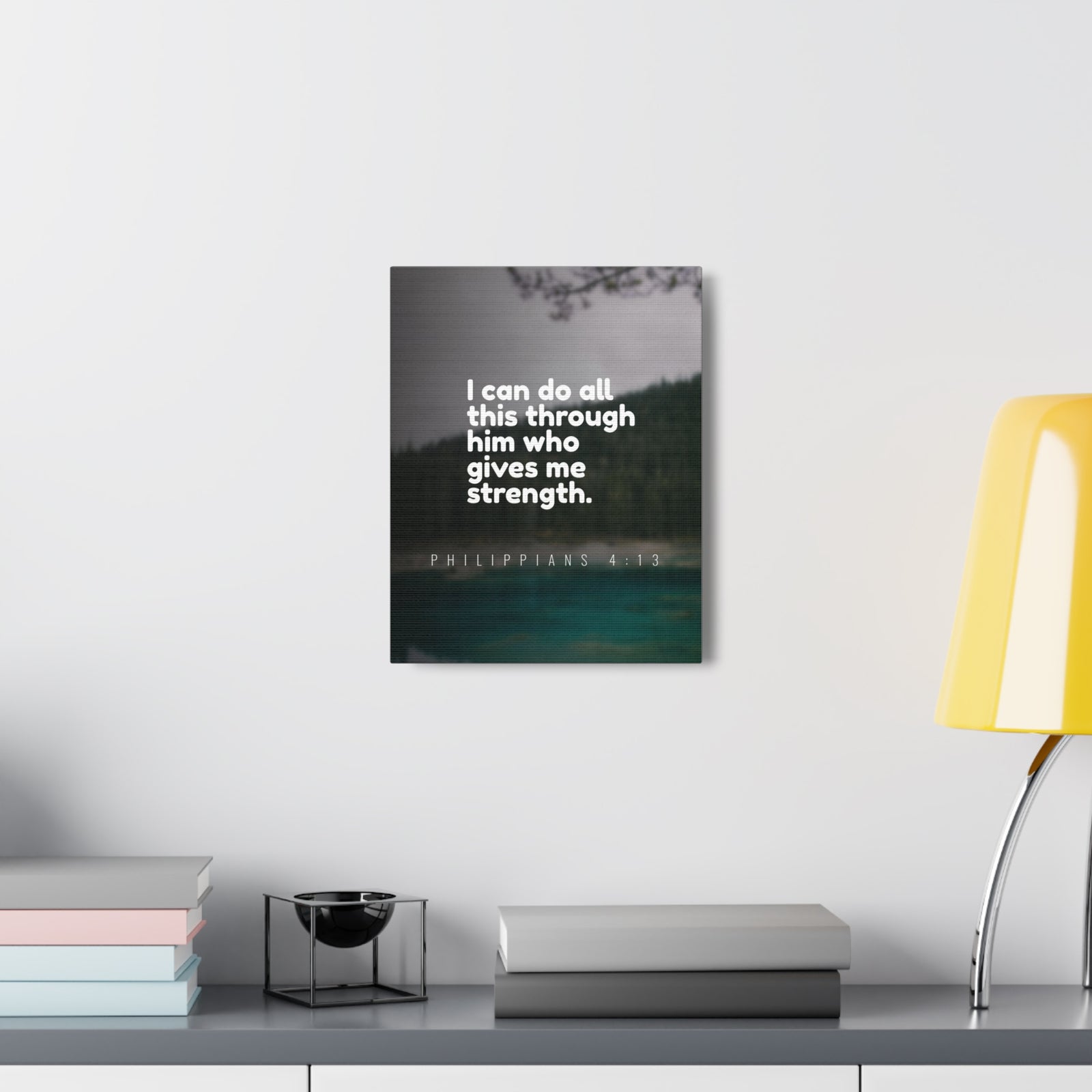 Scripture Canvas Do All This Philippians 4:13 Christian Wall Art Bible Verse Print Ready to Hang-Express Your Love Gifts