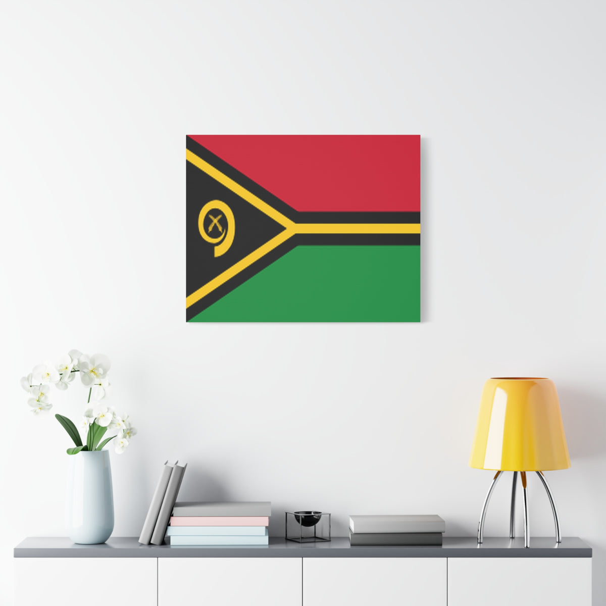 Vanuatu Country Flag Canvas Vibrant Wall Art Unframed Home Decor-Express Your Love Gifts