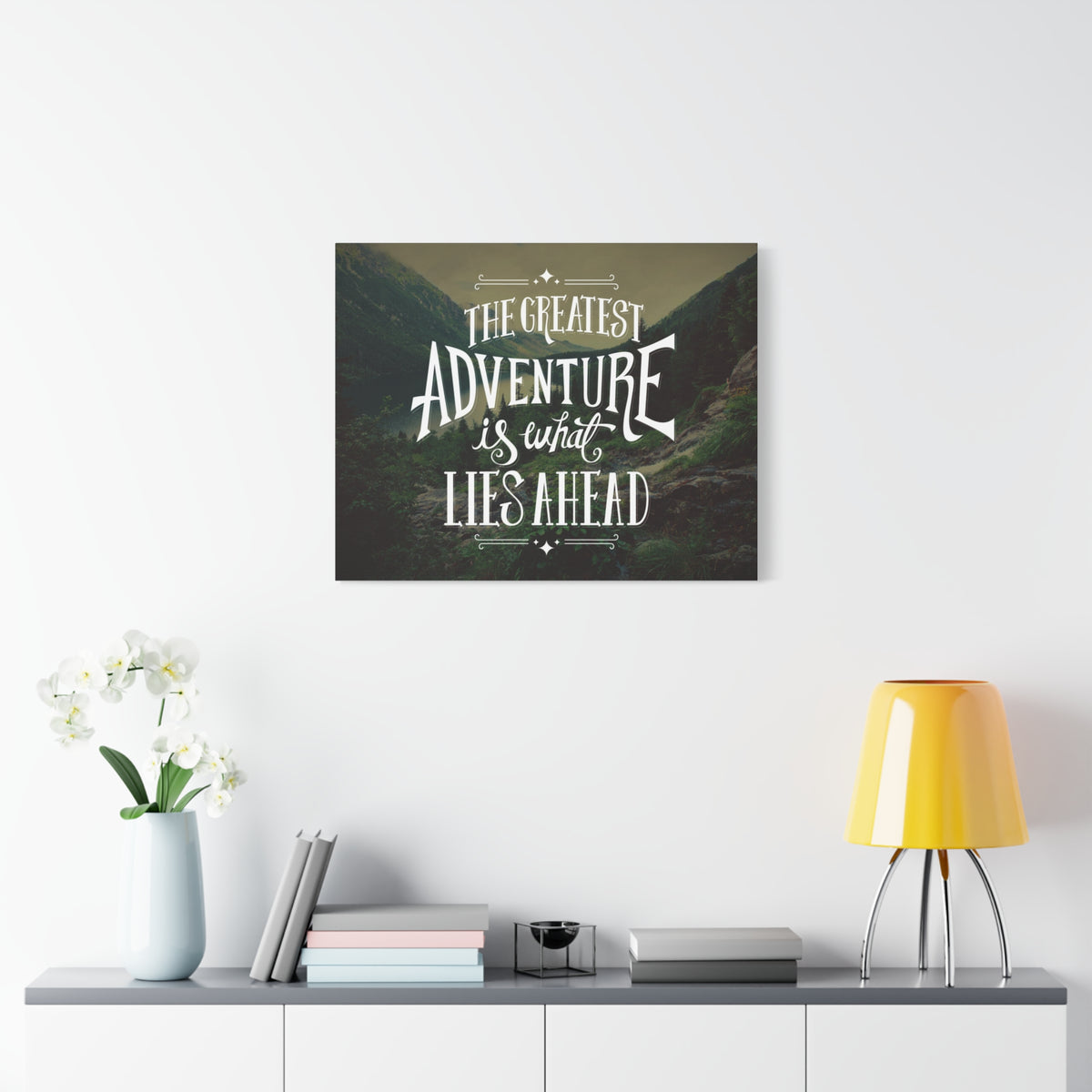 Inspirational Quote Canvas Greatest Adventure Wall Art Motivational Motto Inspiring Prints Artwork Decor Ready to Hang-Express Your Love Gifts