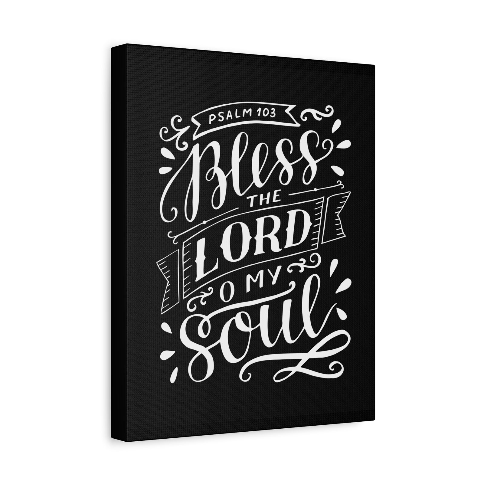 Scripture Canvas Bless The Lord Psalm 103 Christian Wall Art Bible Verse Print Ready to Hang-Express Your Love Gifts