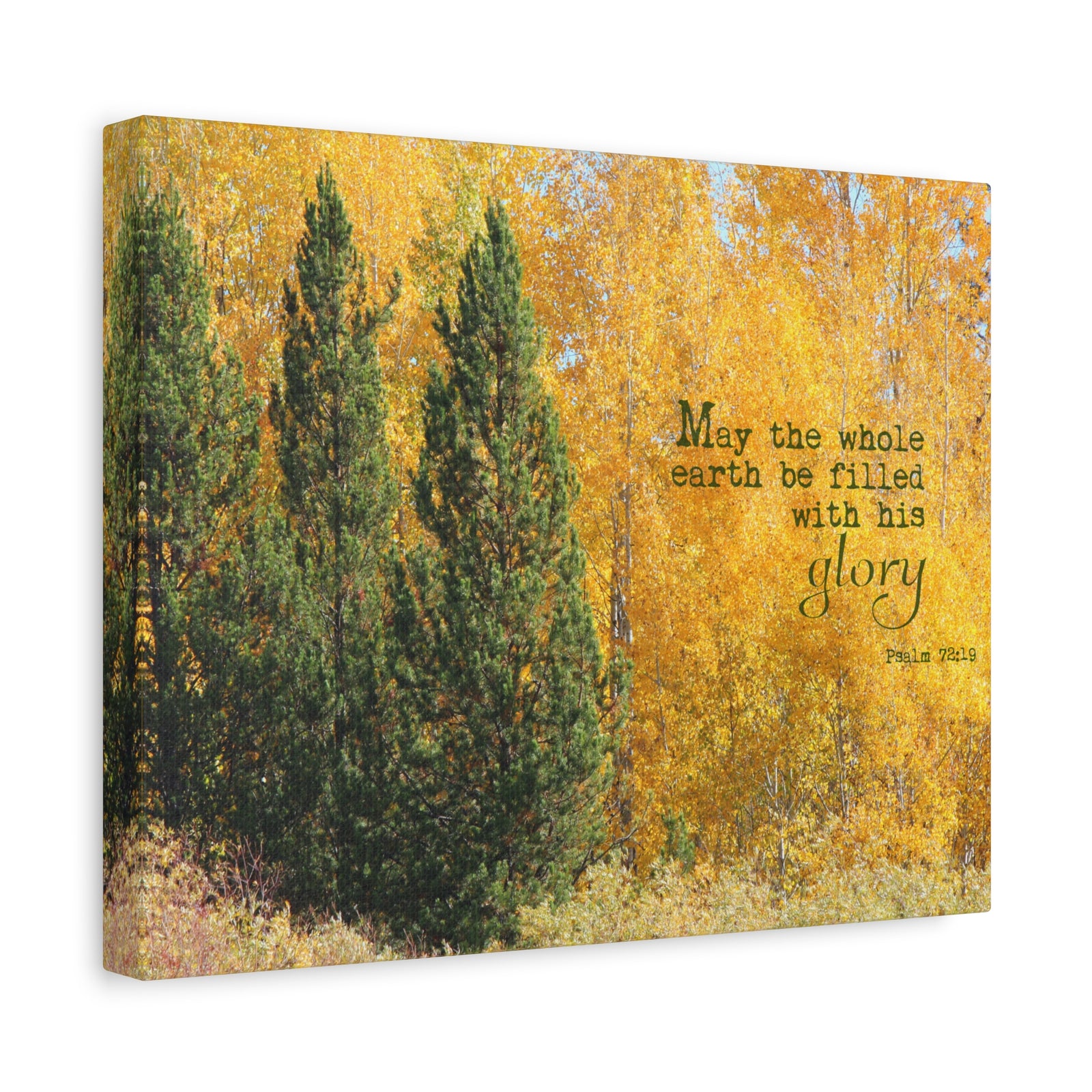 Scripture Walls Filled With His Glory Psalm 72:19 Bible Verse Canvas Christian Wall Art Bible Verse Print Ready To Hang-Express Your Love Gifts