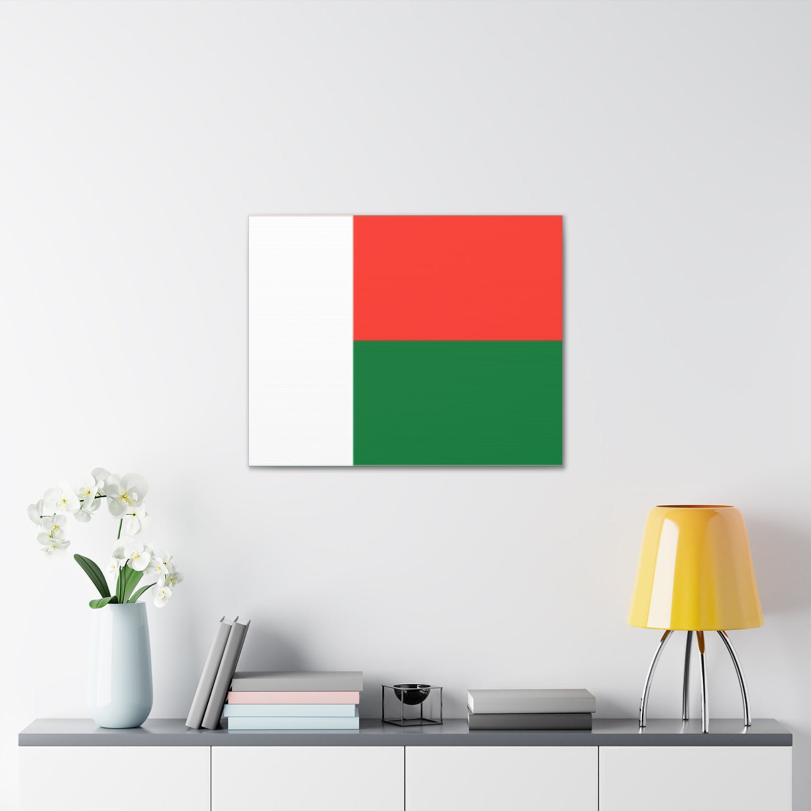 Madagascar Country Flag Canvas Vibrant Wall Art Unframed Home Decor-Express Your Love Gifts
