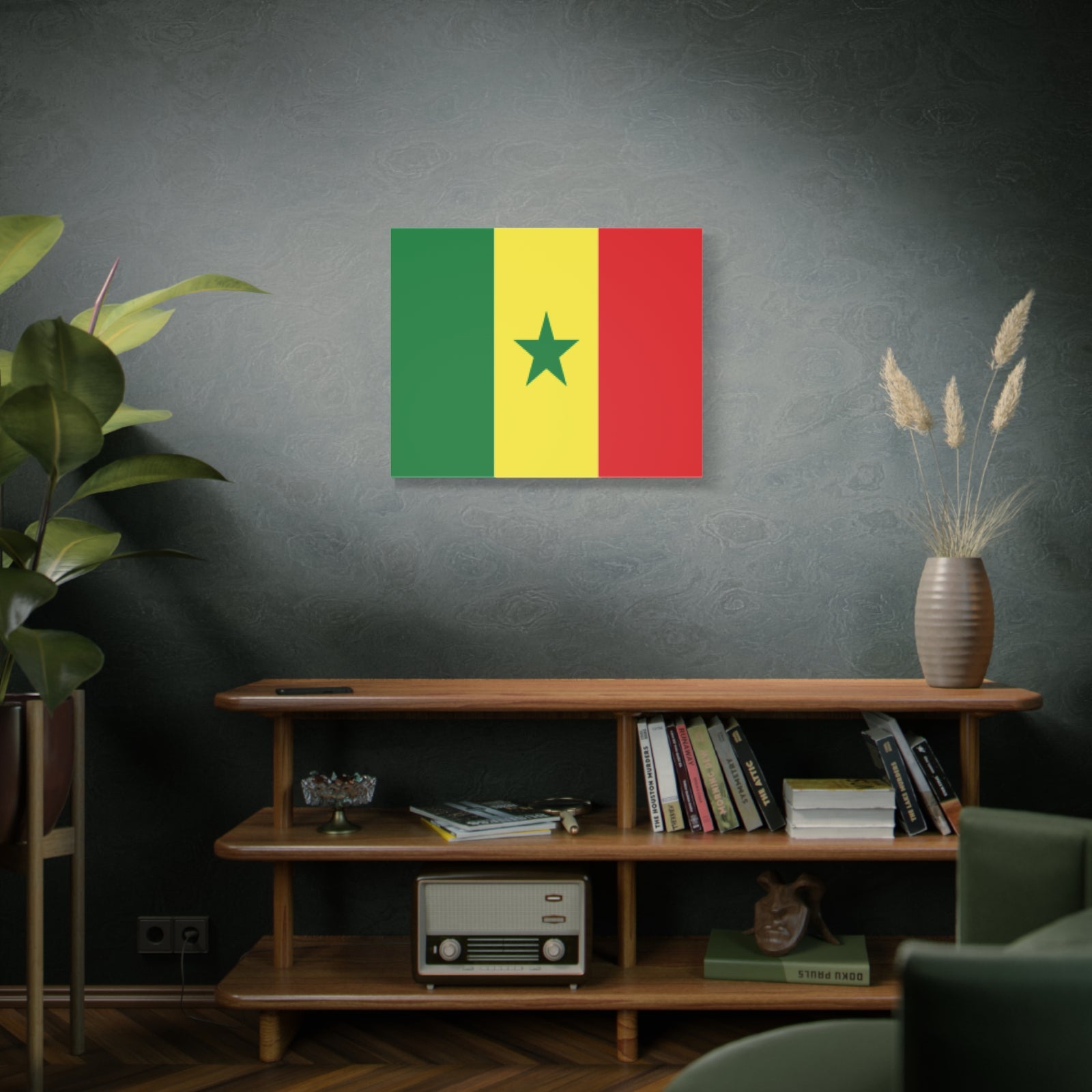Senegal Country Flag Canvas Vibrant Wall Art Unframed Home Decor-Express Your Love Gifts