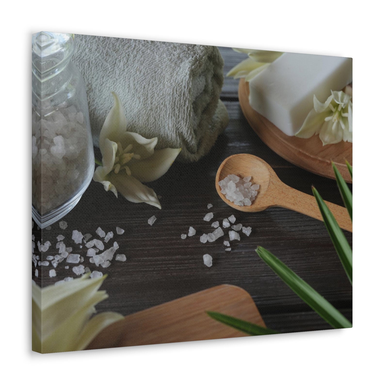 Natural Handmade Soap Forest Floral Nature Photography Canvas Wall Art for Home Decor Ready-to-Hang-Express Your Love Gifts