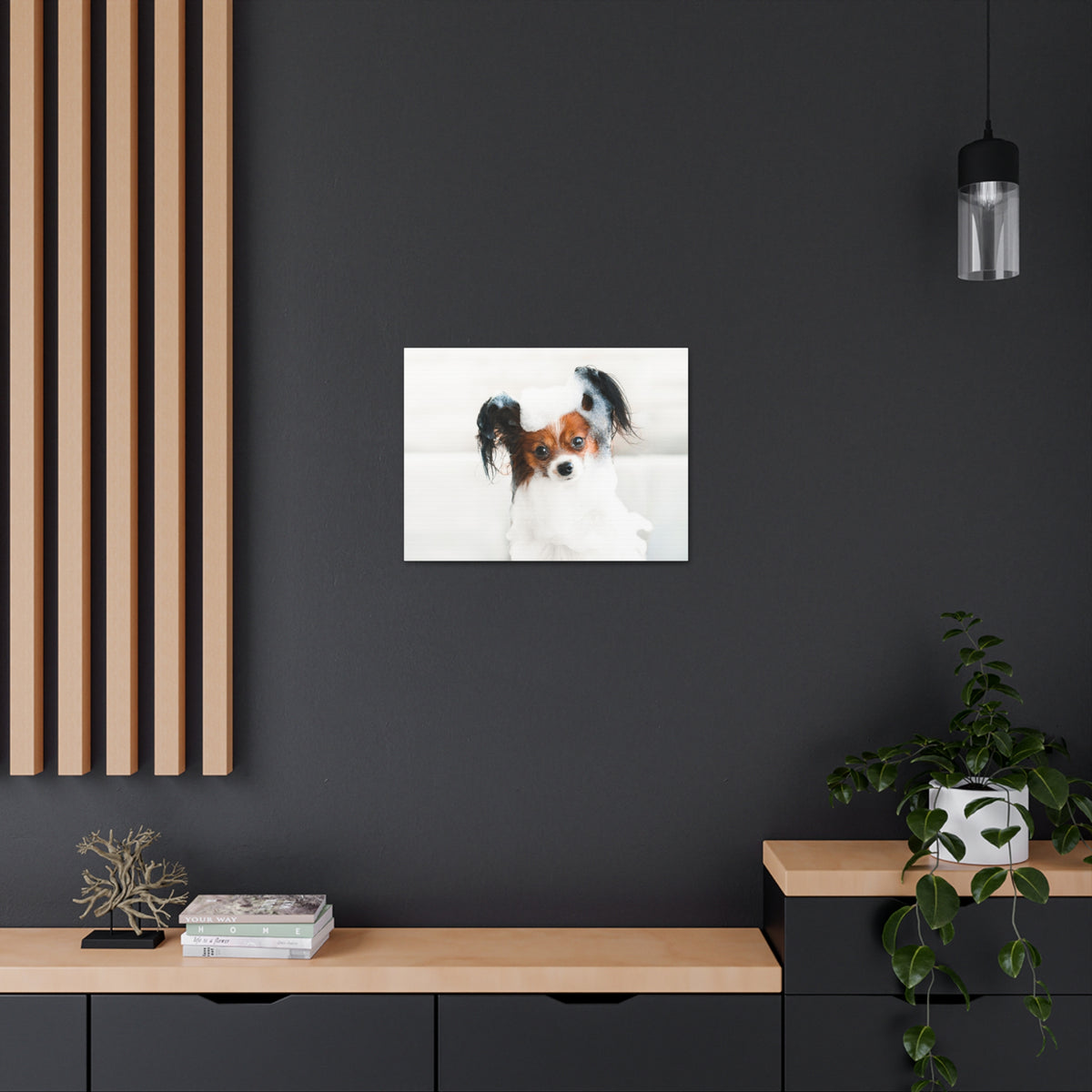 Cute Papillon Bath Canvas Wall Art for Home Decor Ready-to-Hang-Express Your Love Gifts