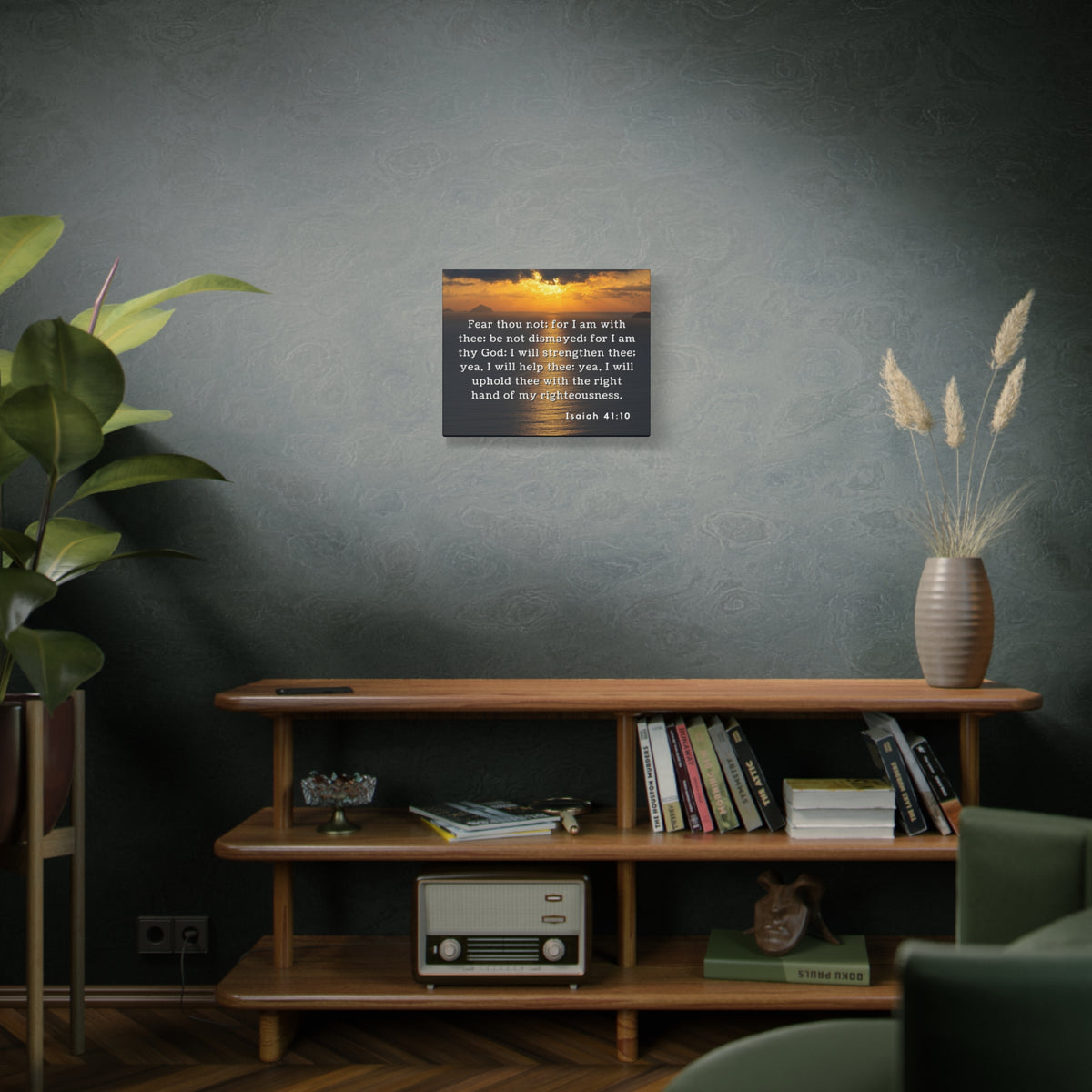 Scripture Walls Fear Thou Not Isaiah 41:10 Bible Verse Canvas Christian Wall Art Ready to Hang-Express Your Love Gifts