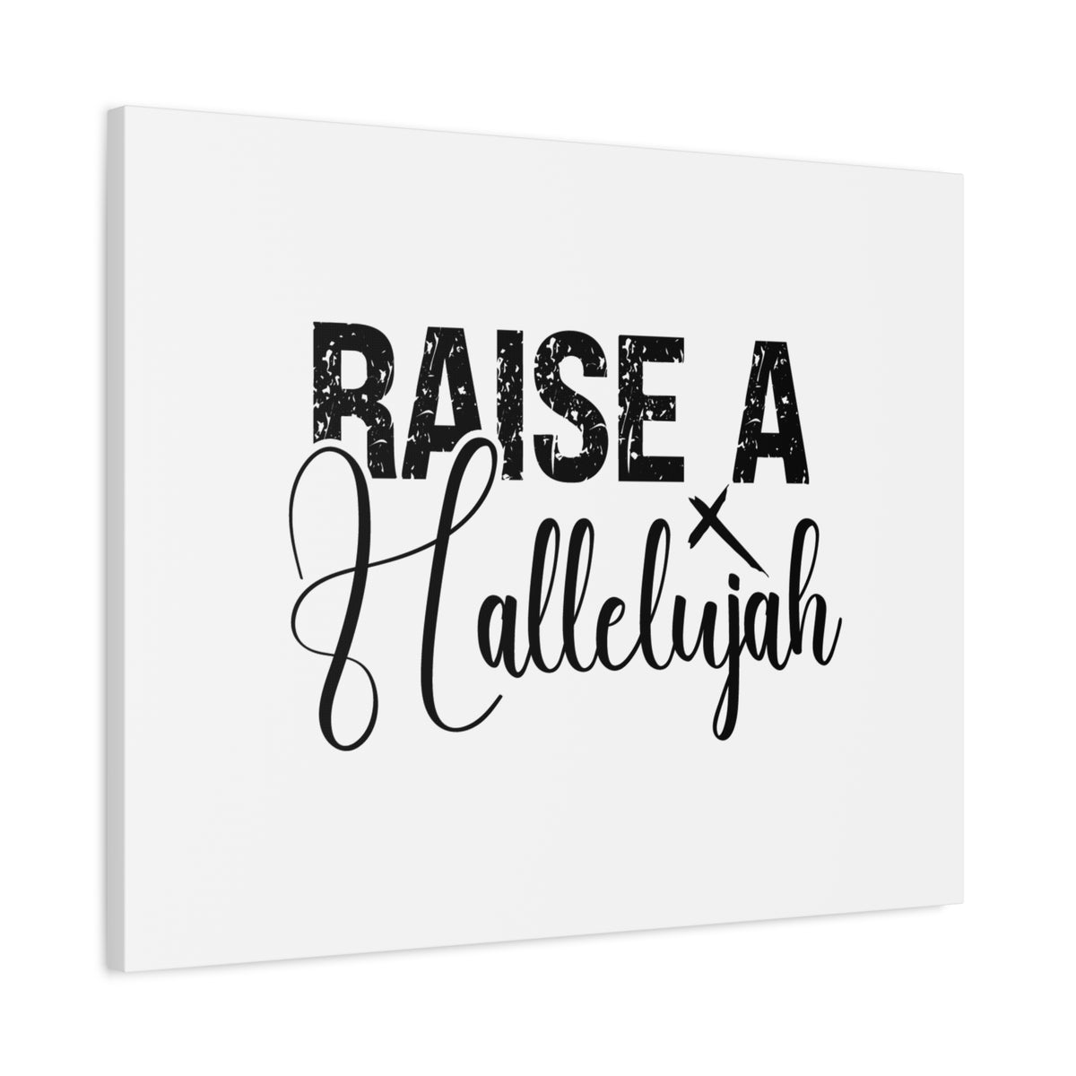 Scripture Canvas Raise A Hallelujah Psalm 135:3 Christian Wall Art Bible Verse Print Ready to Hang-Express Your Love Gifts