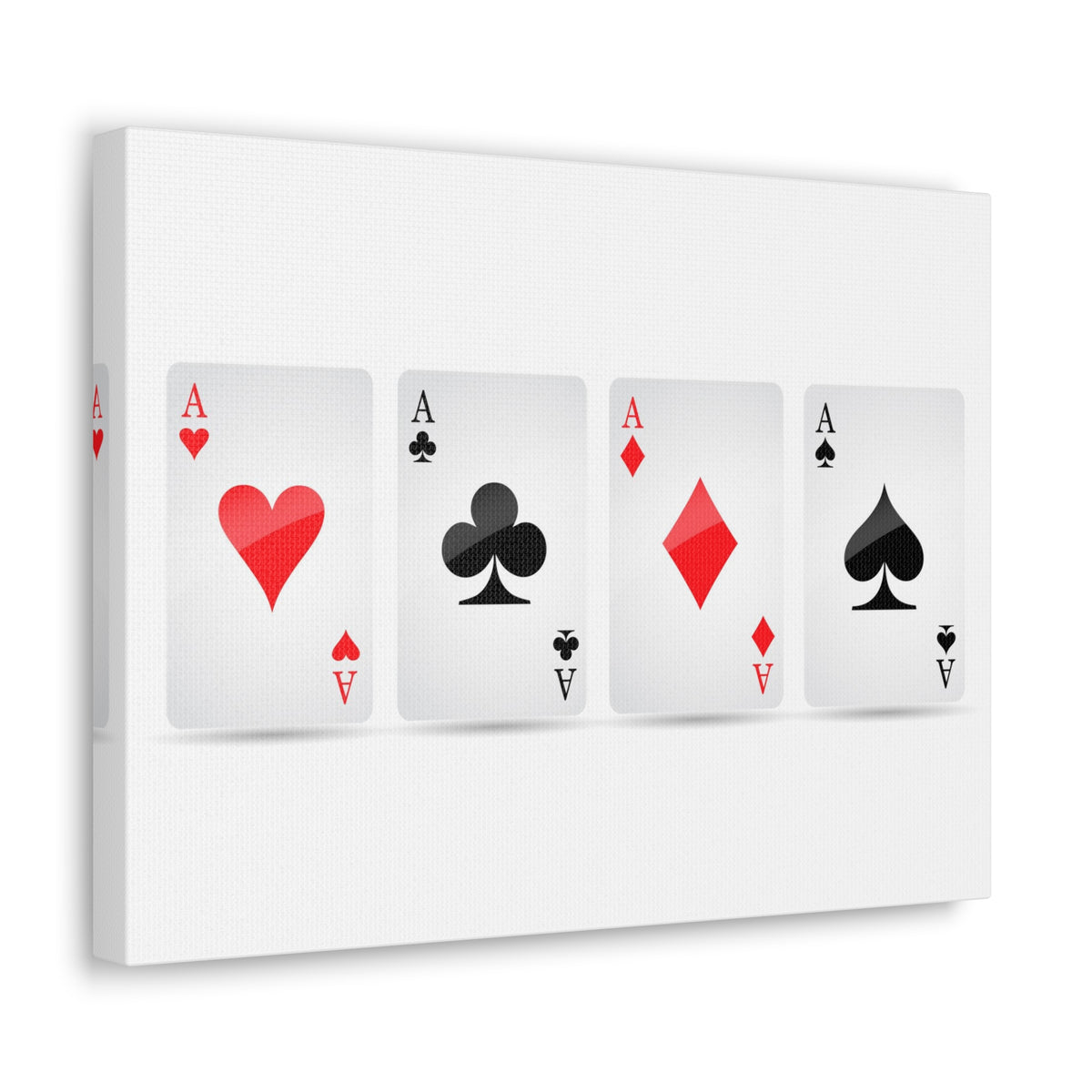 Ace Card Suit Playing Card Canvas Wall Art for Home Decor Ready-to-Hang-Express Your Love Gifts