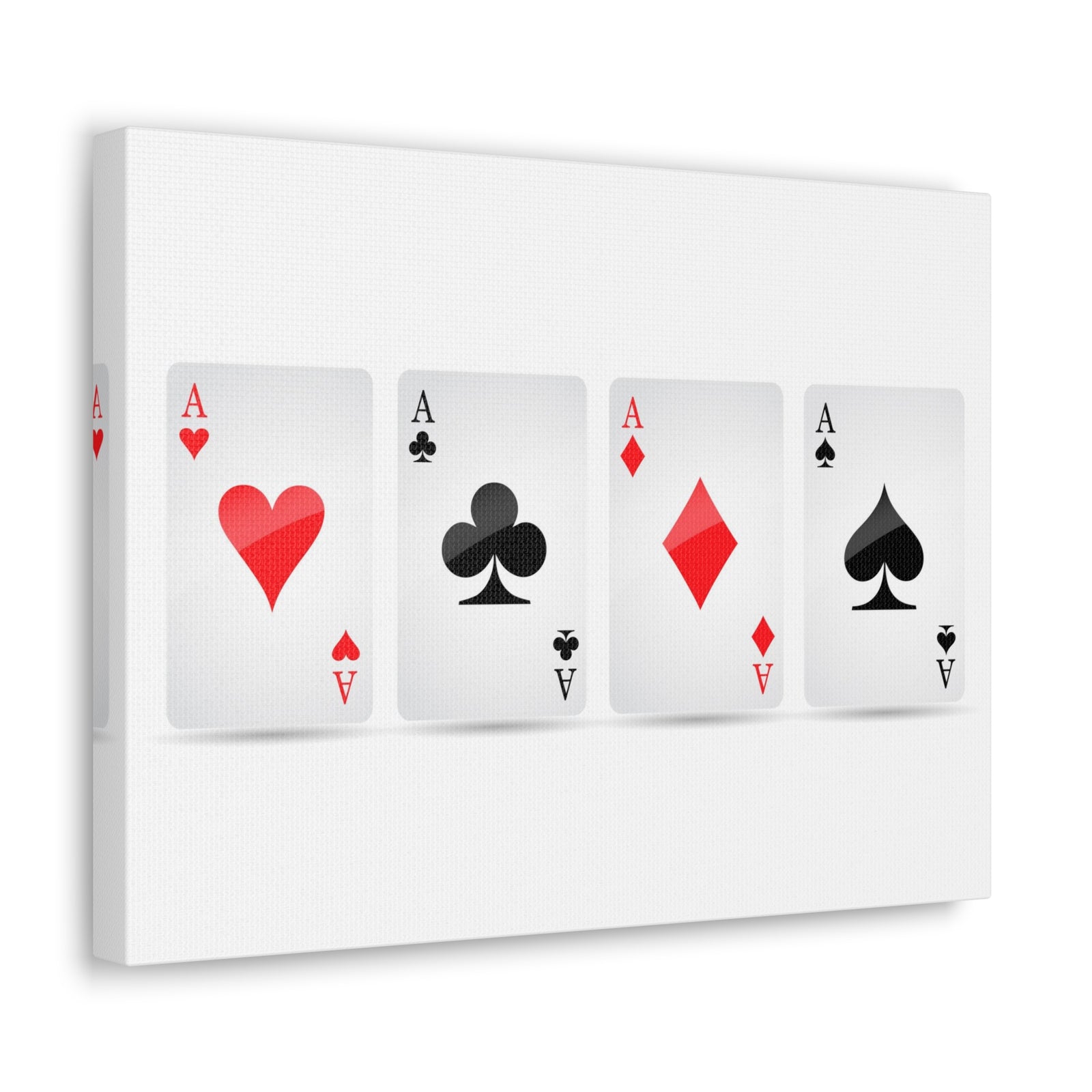 Ace Card Suit Playing Card Canvas Wall Art for Home Decor Ready-to-Hang-Express Your Love Gifts