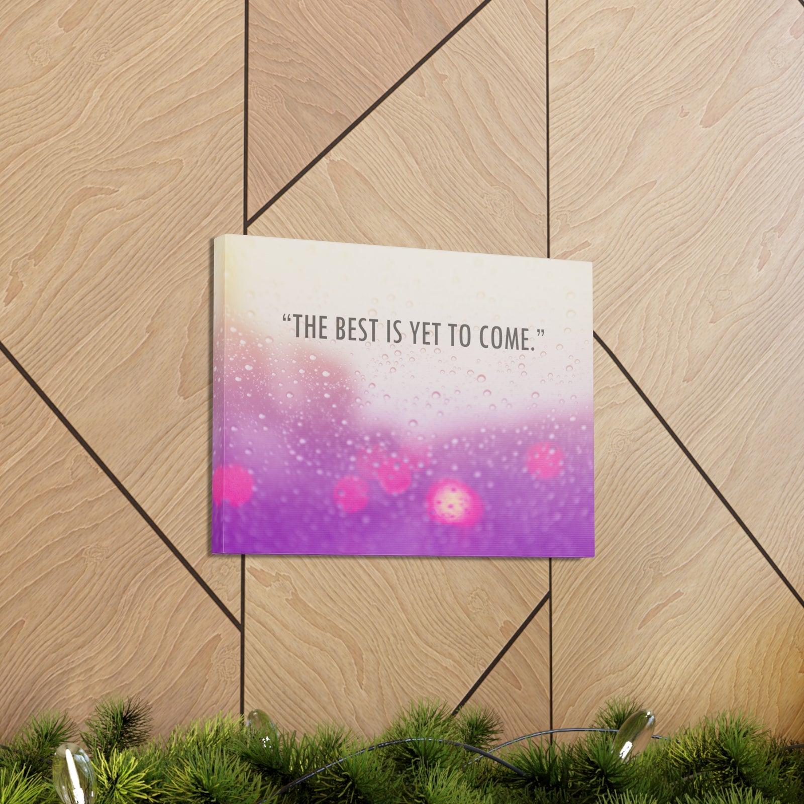 Inspirational Quote Canvas The Best Is Yet To Come Motivational Print Ready to Hang Artwork-Express Your Love Gifts
