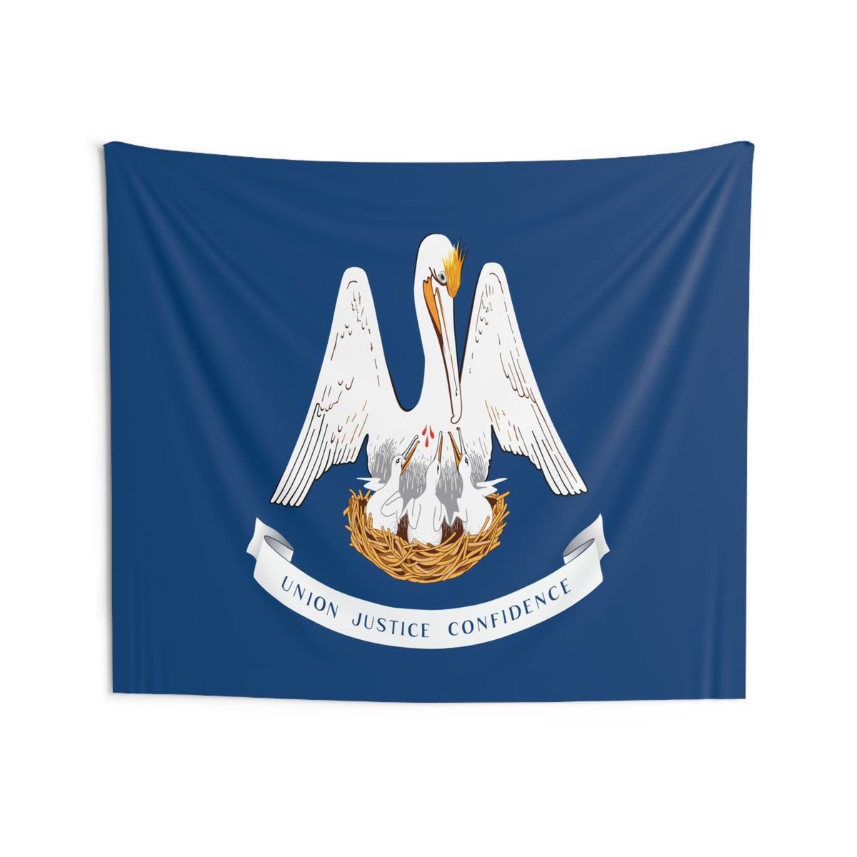 Louisiana State Flag Wall Hanging Tapestry-Express Your Love Gifts