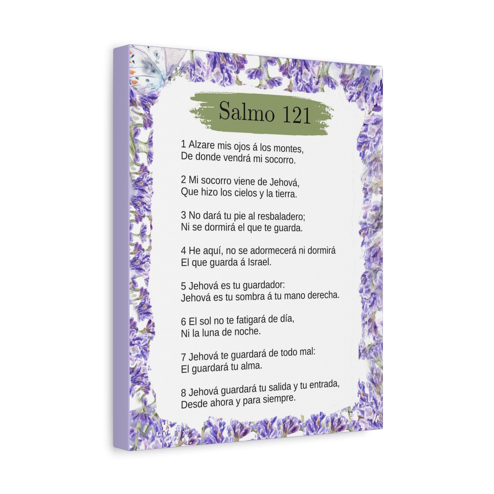 Salmo 121 Impresion De Arte Crist en Pared Lista Para Colgar in Spanish Ready to Hang Bible Canvas Unframed-Express Your Love Gifts