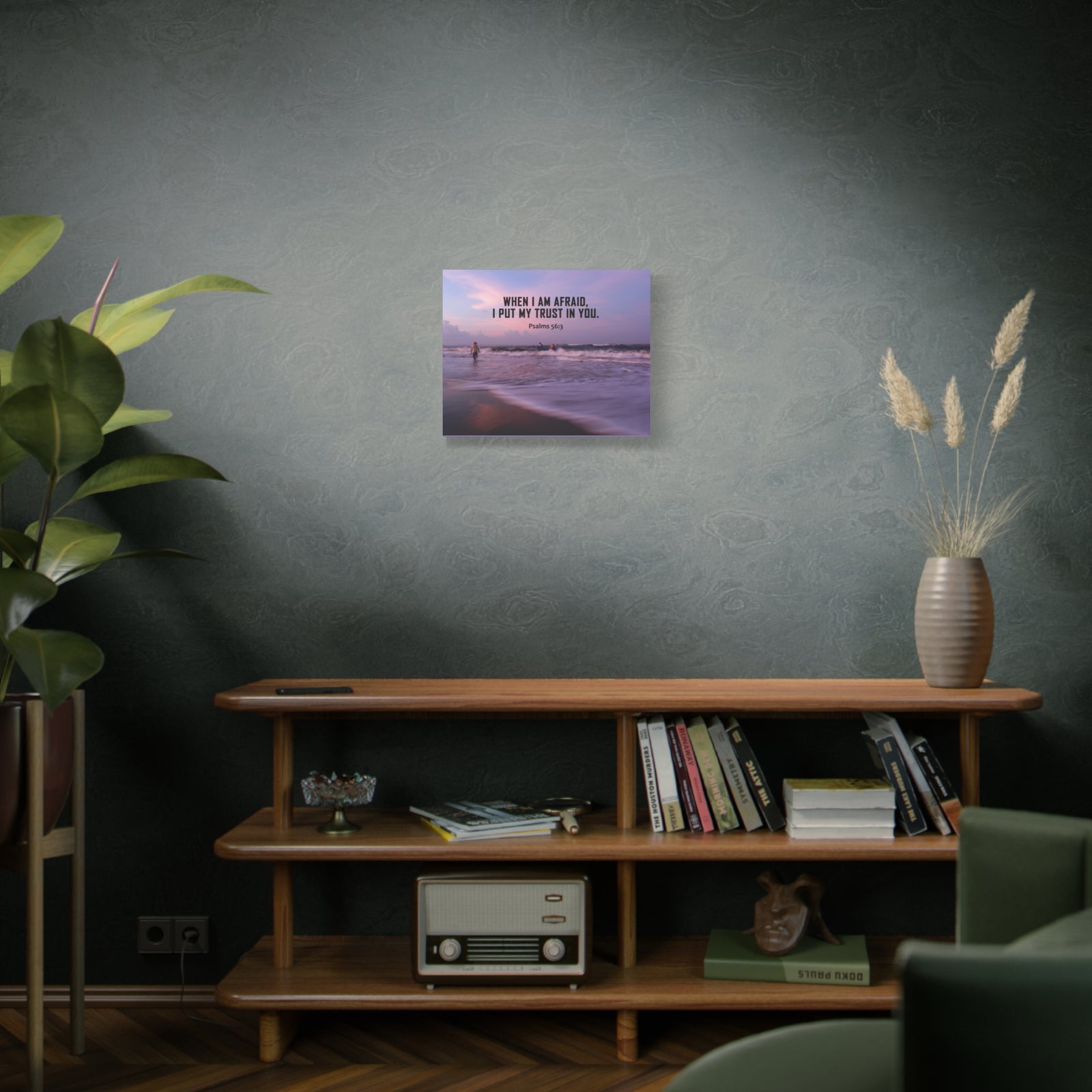Scripture Canvas My Trust In You Psalm 56:3 Christian Wall Art Bible Verse Print Ready to Hang-Express Your Love Gifts