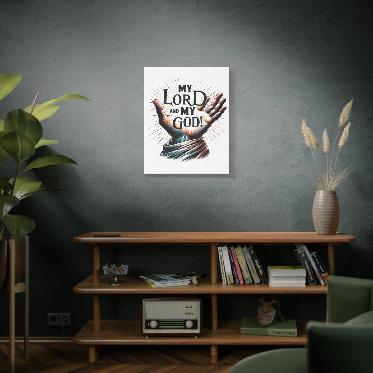 Scripture Walls John 20:28 My Lord and My God! Bible Verse Canvas Christian Wall Art Ready to Hang Unframed-Express Your Love Gifts