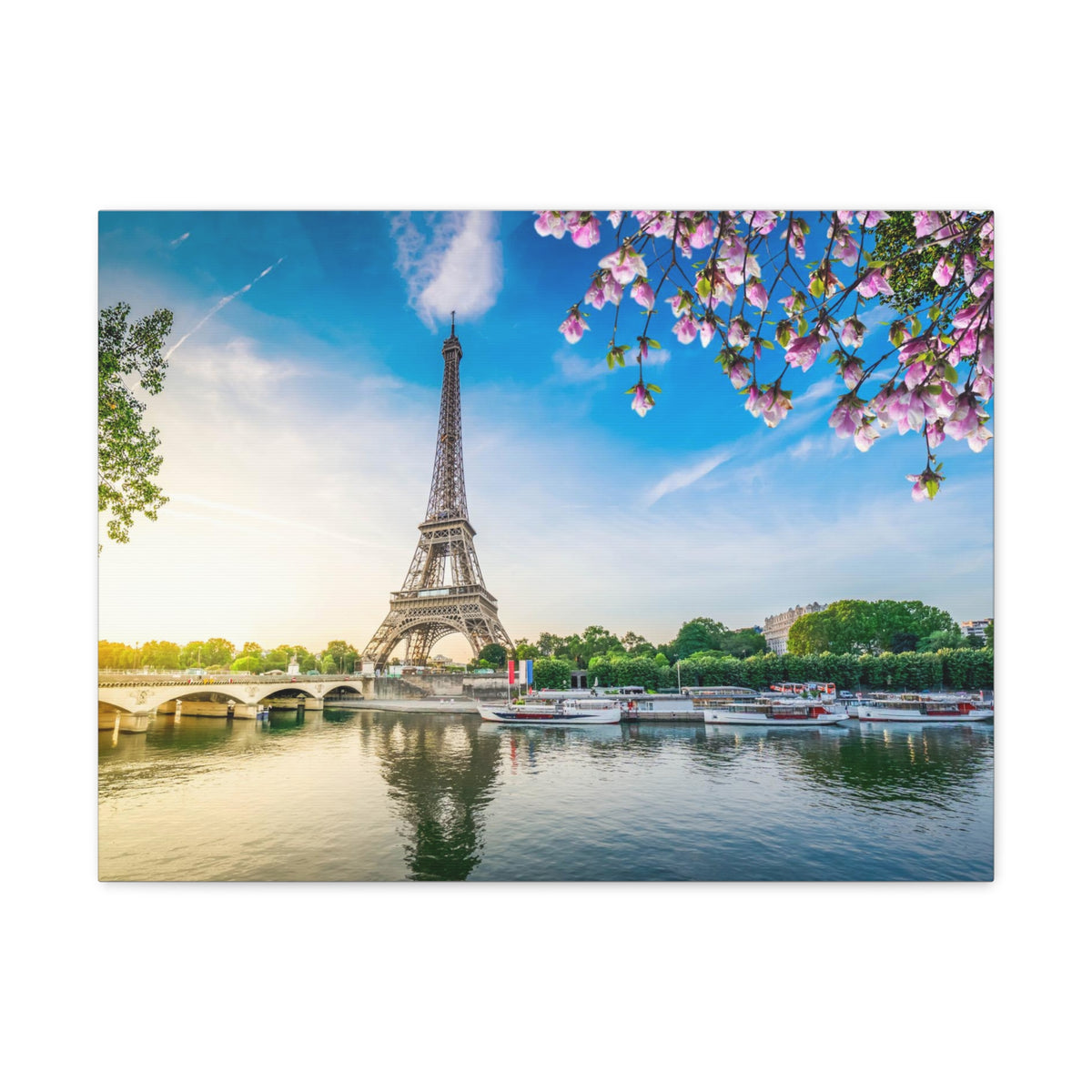 Fantastic View Eiffel Tower France Canvas Artwork High-Quality Breathtaking French City for Home Decor Ready to Hang-Express Your Love Gifts