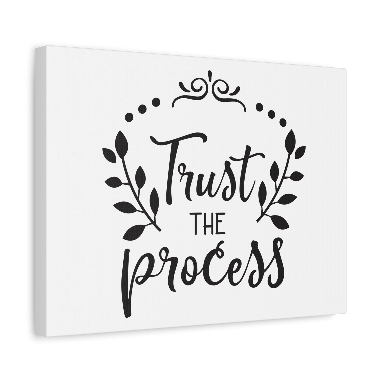 Scripture Canvas Trust The Process Psalm 37:3 Christian Wall Art Print Ready to Hang-Express Your Love Gifts