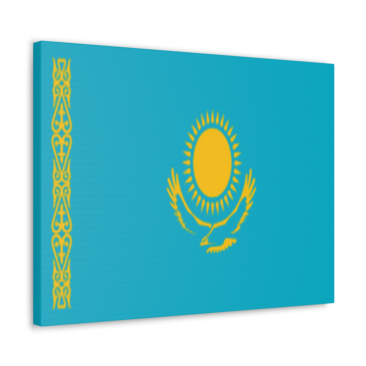 Kazakhstan Country Flag Canvas Vibrant Wall Art Unframed Home Decor-Express Your Love Gifts