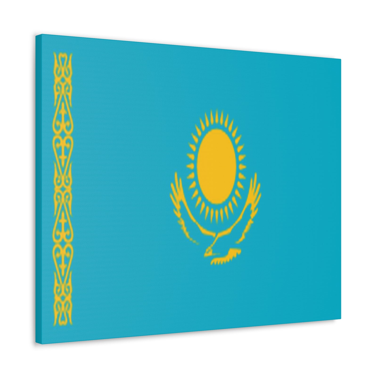 Kazakhstan Country Flag Canvas Vibrant Wall Art Unframed Home Decor-Express Your Love Gifts