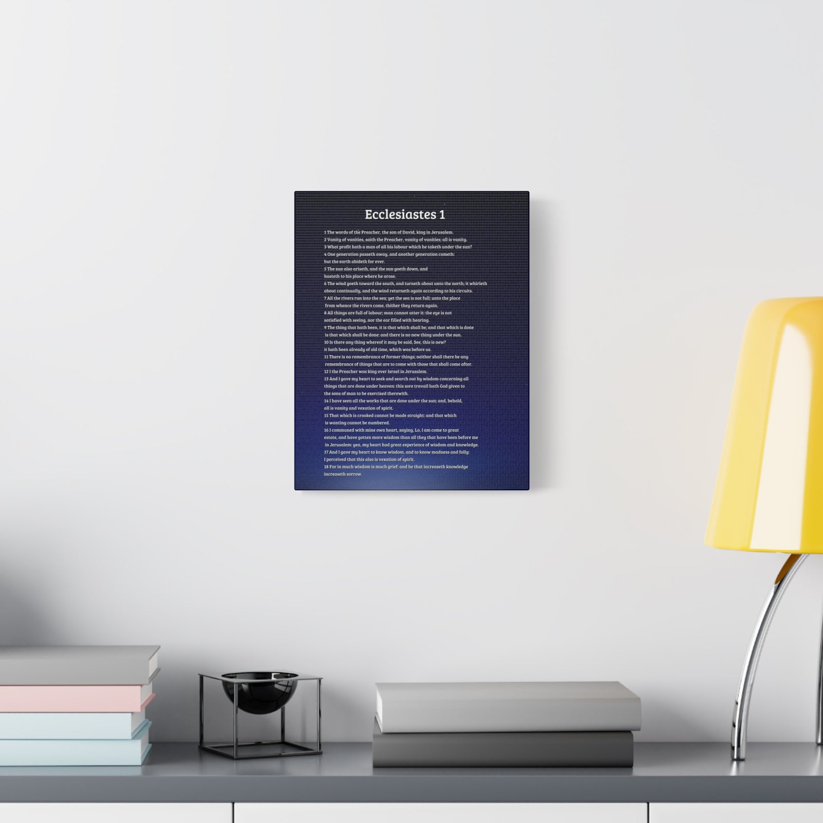 Scripture Walls Sky Ecclesiastes 1 Bible Verse Canvas Christian Wall Art Ready to Hang-Express Your Love Gifts