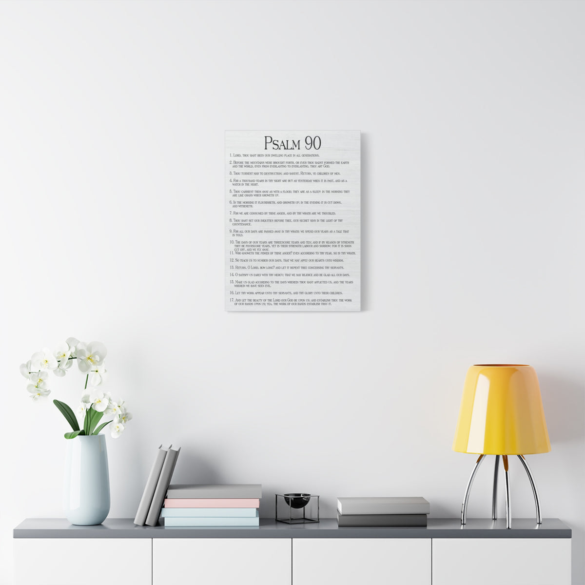 Scripture Walls How Time Flies Fast Psalm 90:13 Christian Wall Art Print Ready to Hang-Express Your Love Gifts
