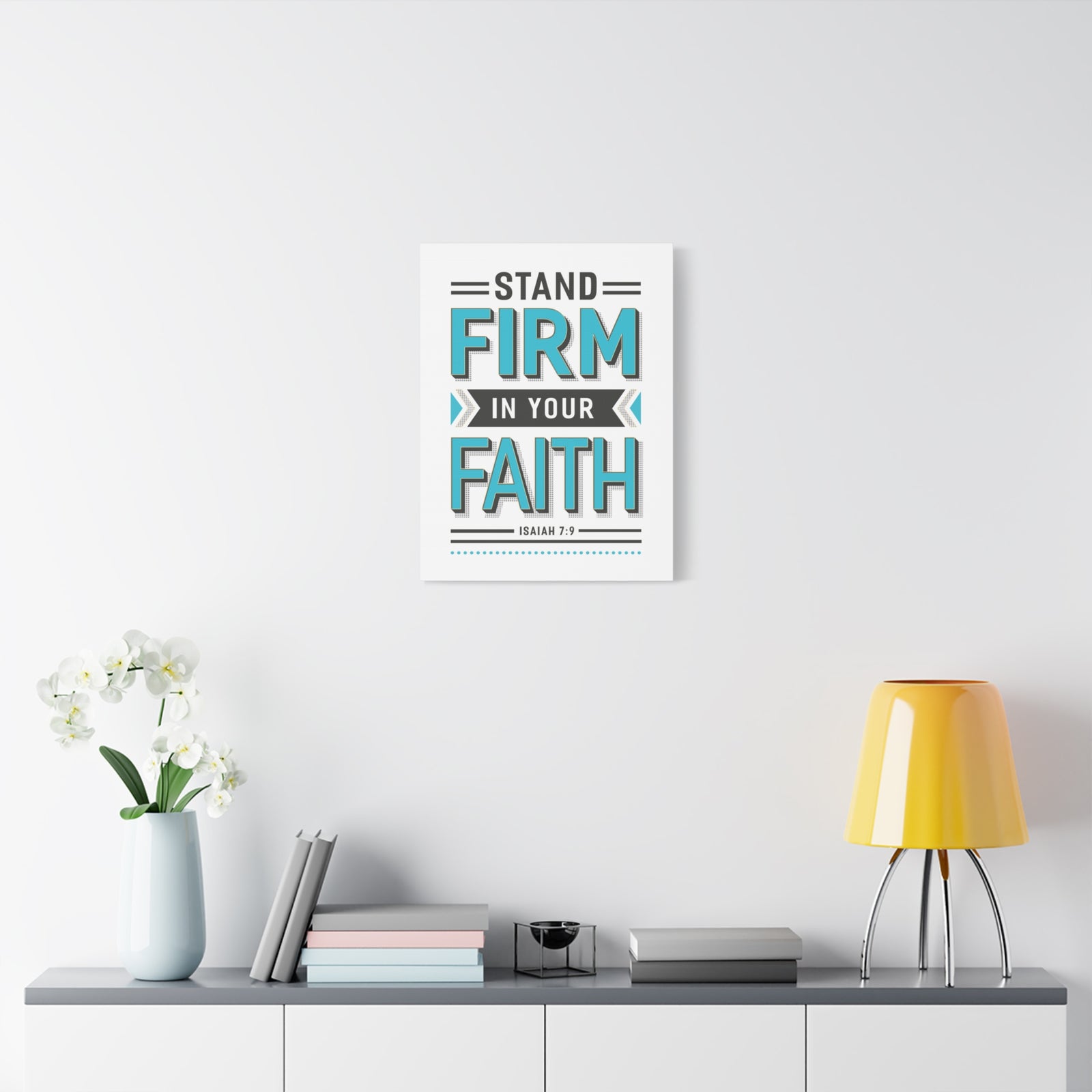 Scripture Canvas He Is God Psalm 46:10 Christian Wall Art Bible Verse Print Ready to Hang-Express Your Love Gifts