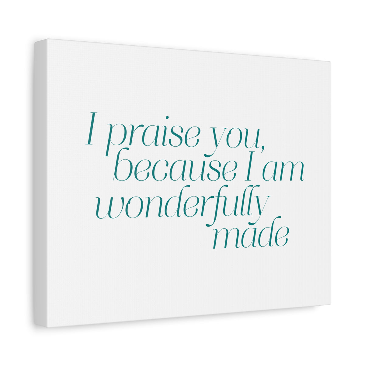 Scripture Walls Wonderfully Made Light Blue Psalm 139:14 Bible Verse Canvas Christian Wall Art Ready to Hang-Express Your Love Gifts
