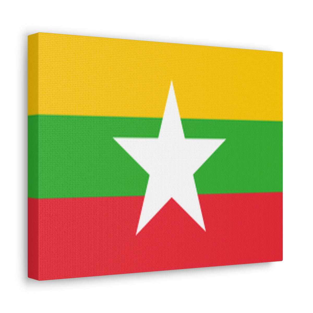 Myanmar Country Flag Canvas Vibrant Wall Art Unframed Home Decor-Express Your Love Gifts