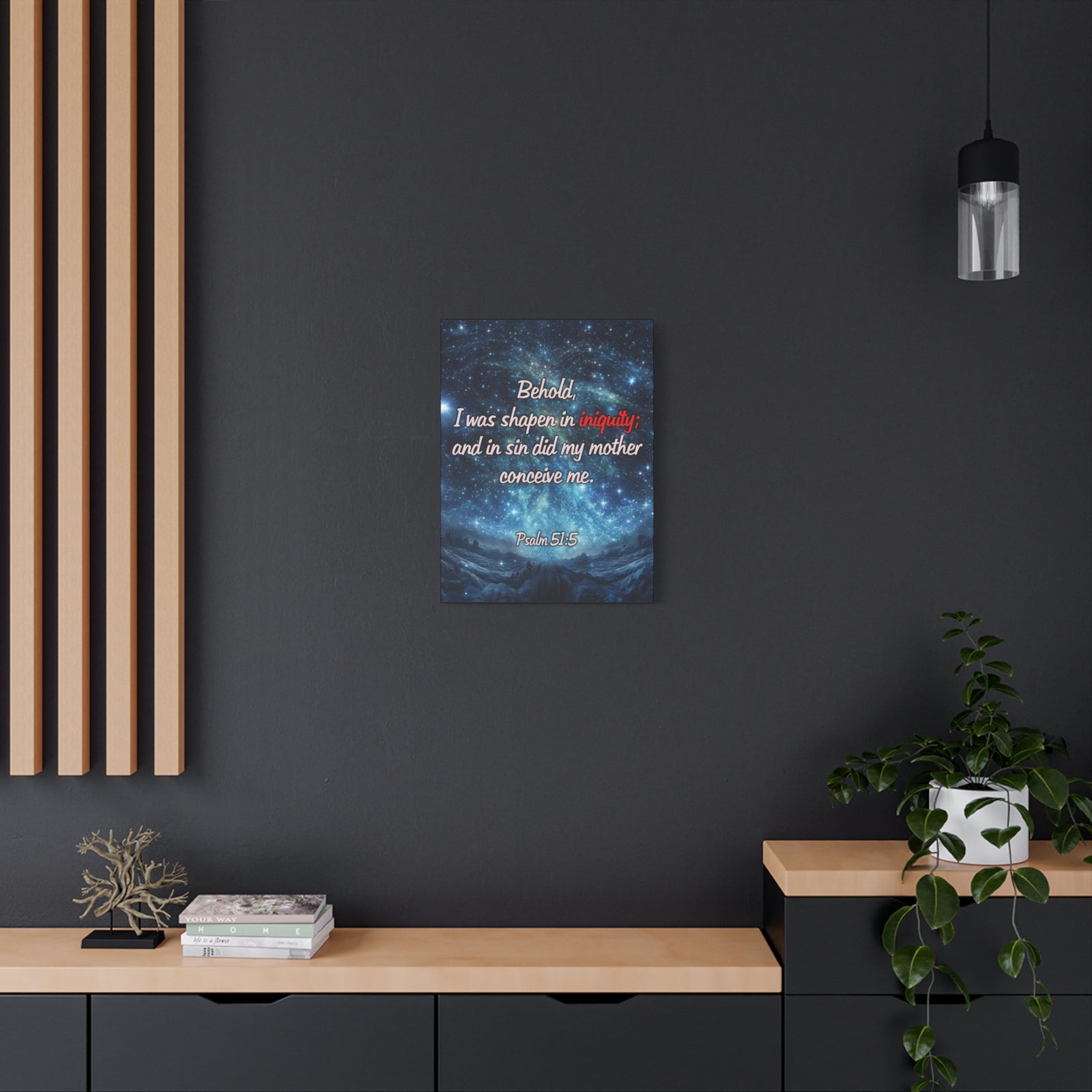 Scripture Walls Psalm 51:5 Original Sin Christian Wall Art Print Ready to Hang Unframed-Express Your Love Gifts