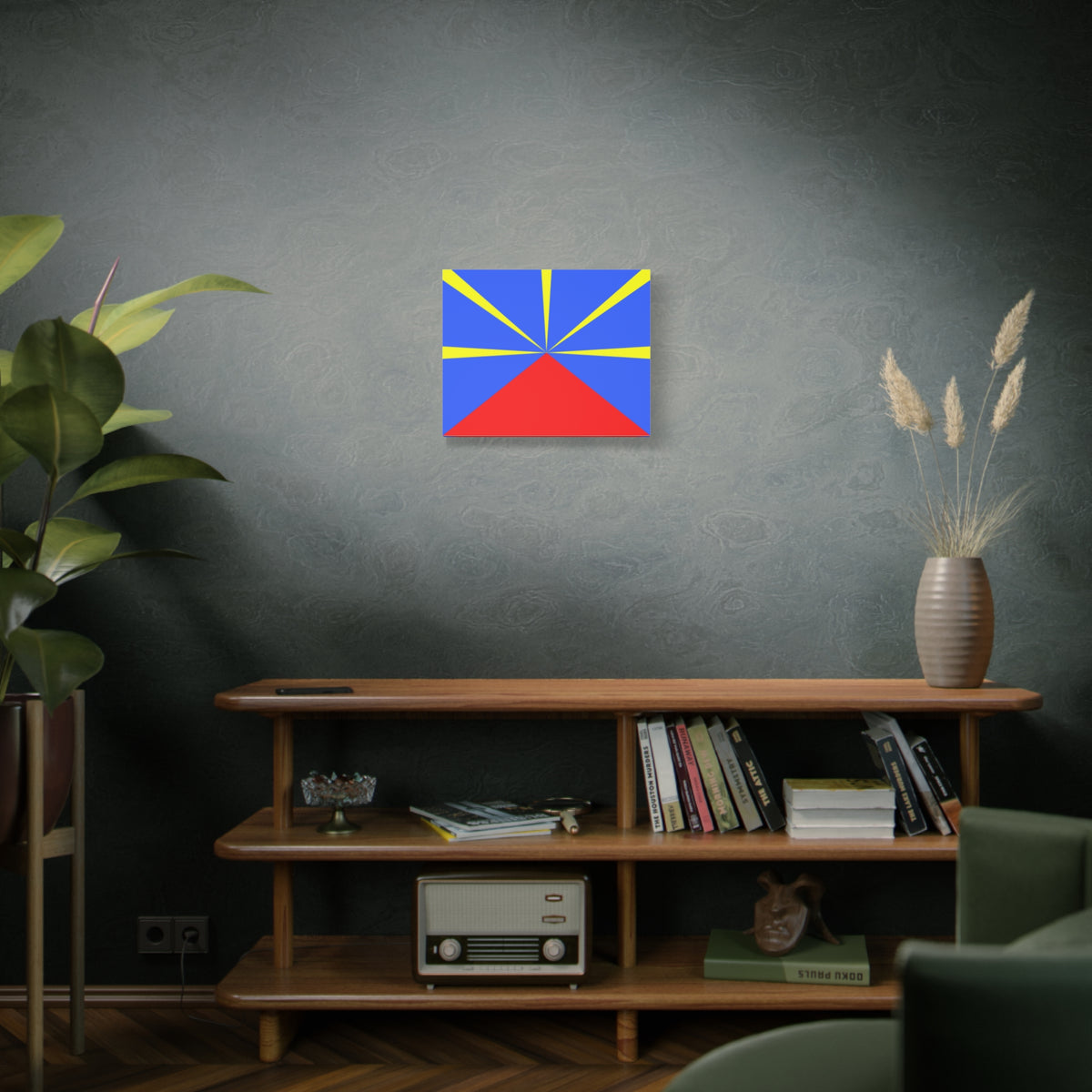 Réunion Country Flag Canvas Vibrant Wall Art Unframed Home Decor-Express Your Love Gifts