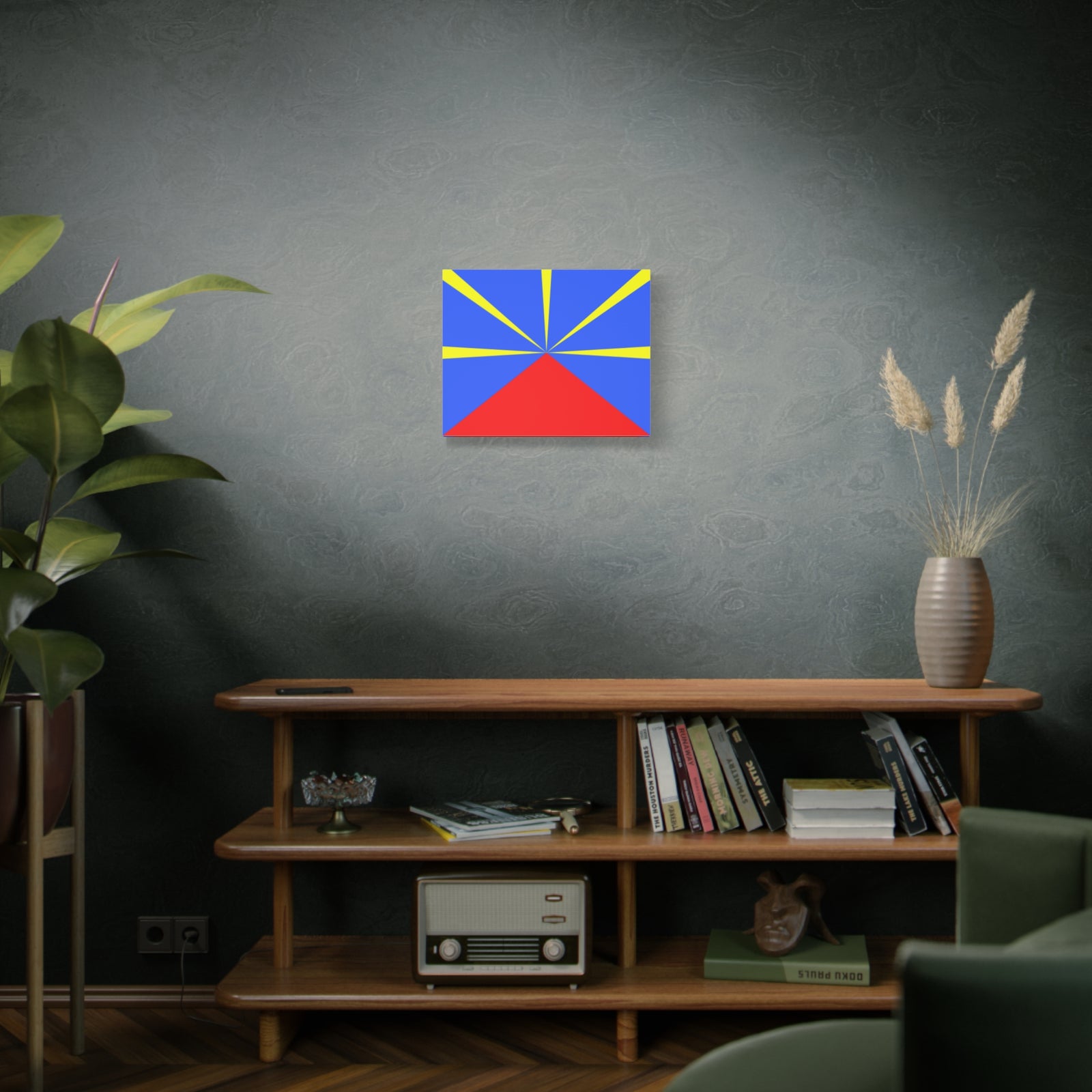 Réunion Country Flag Canvas Vibrant Wall Art Unframed Home Decor-Express Your Love Gifts