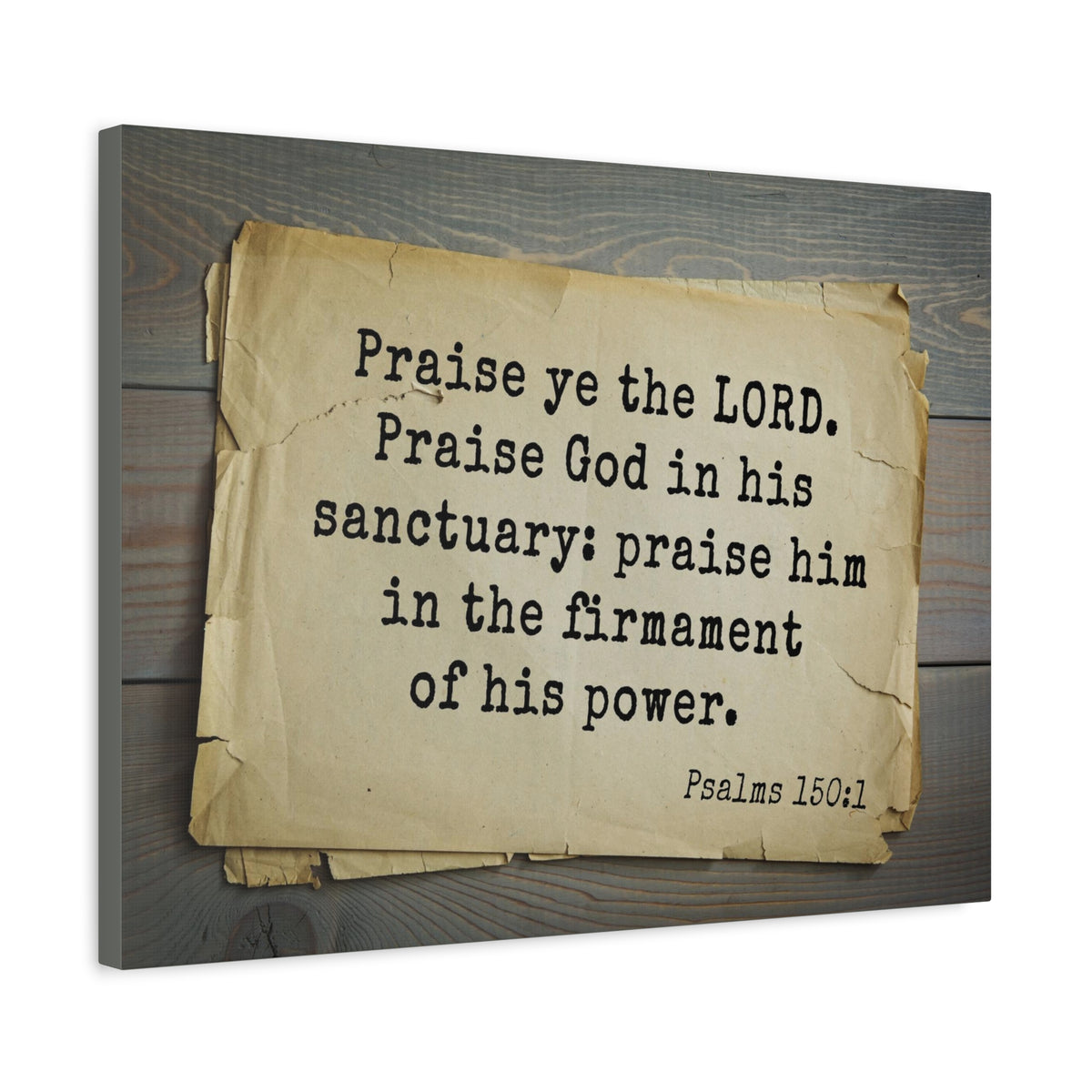 Scripture Walls Praise The Lord Psalms 150:1 Bible Verse Canvas Christian Wall Art Bible Verse Print Ready To Hang-Express Your Love Gifts