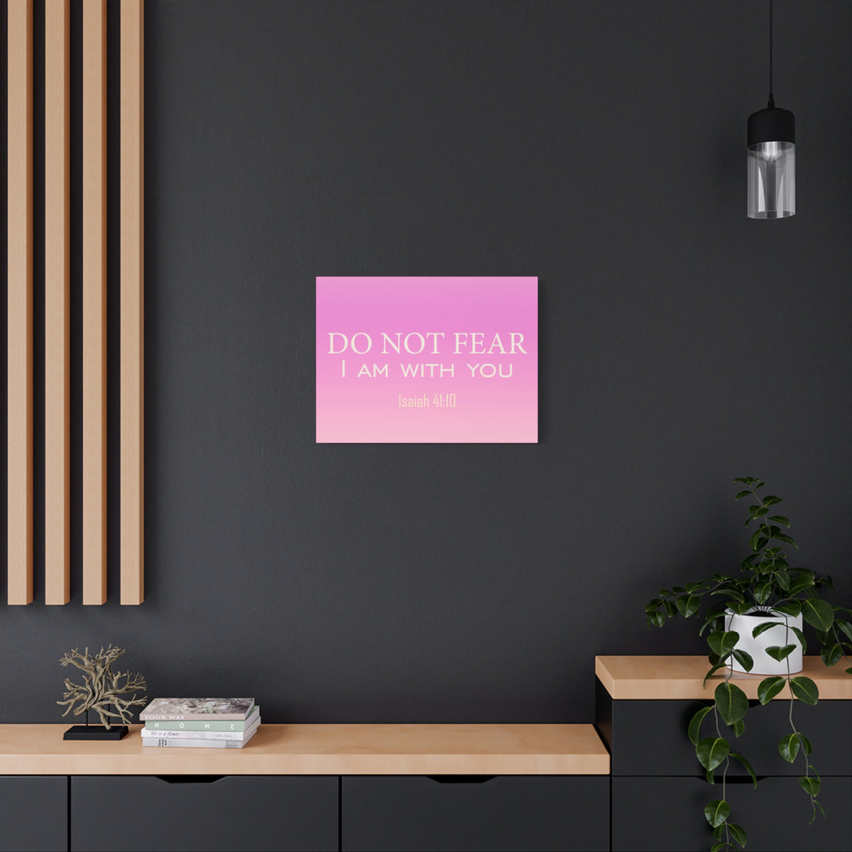 Scripture Canvas I Am With You Isaiah 41:10 Christian Wall Art Bible Verse Print Ready to Hang-Express Your Love Gifts