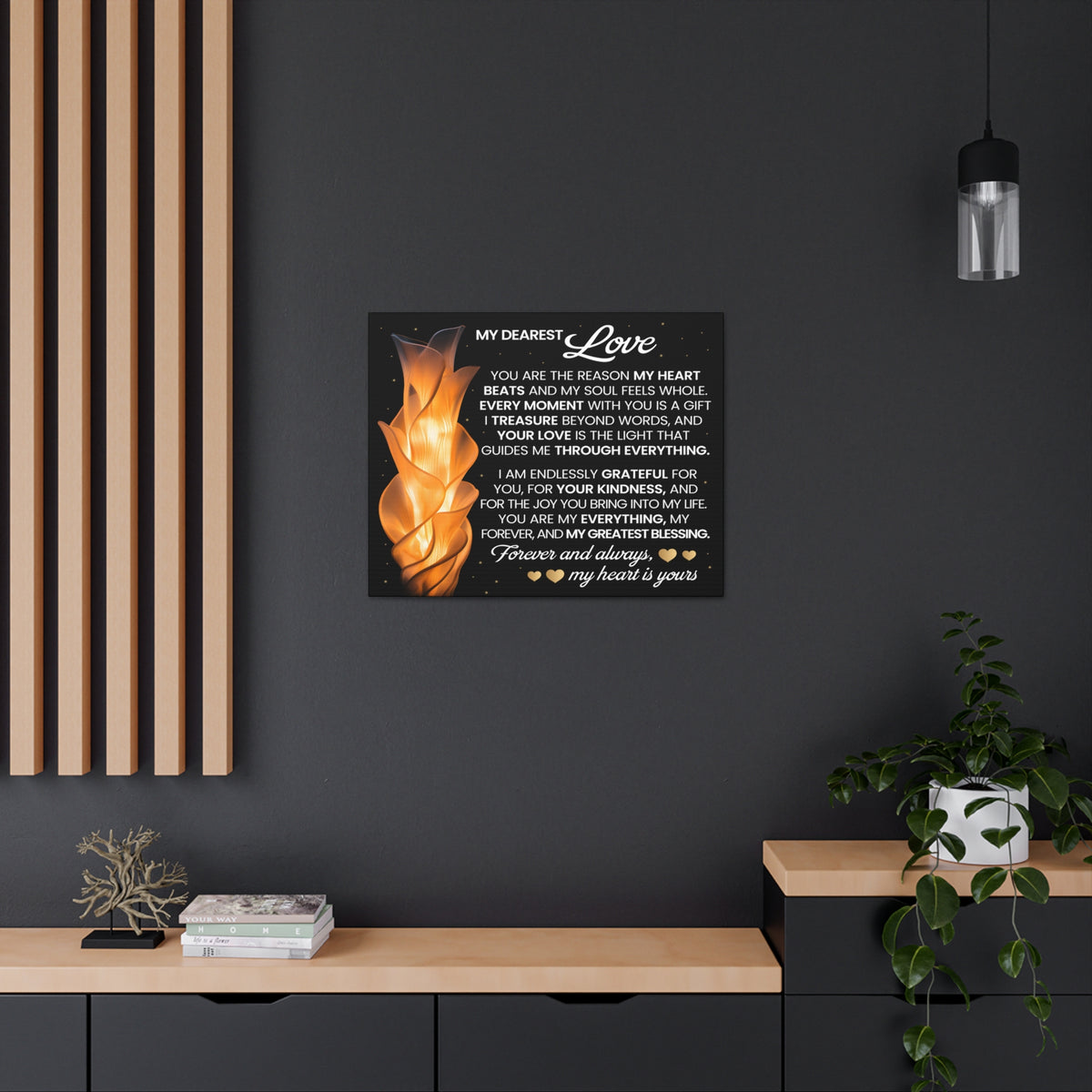 You Are The Reason Romantic Inspirational Print Ready to Hang Artwork Unframed-Express Your Love Gifts