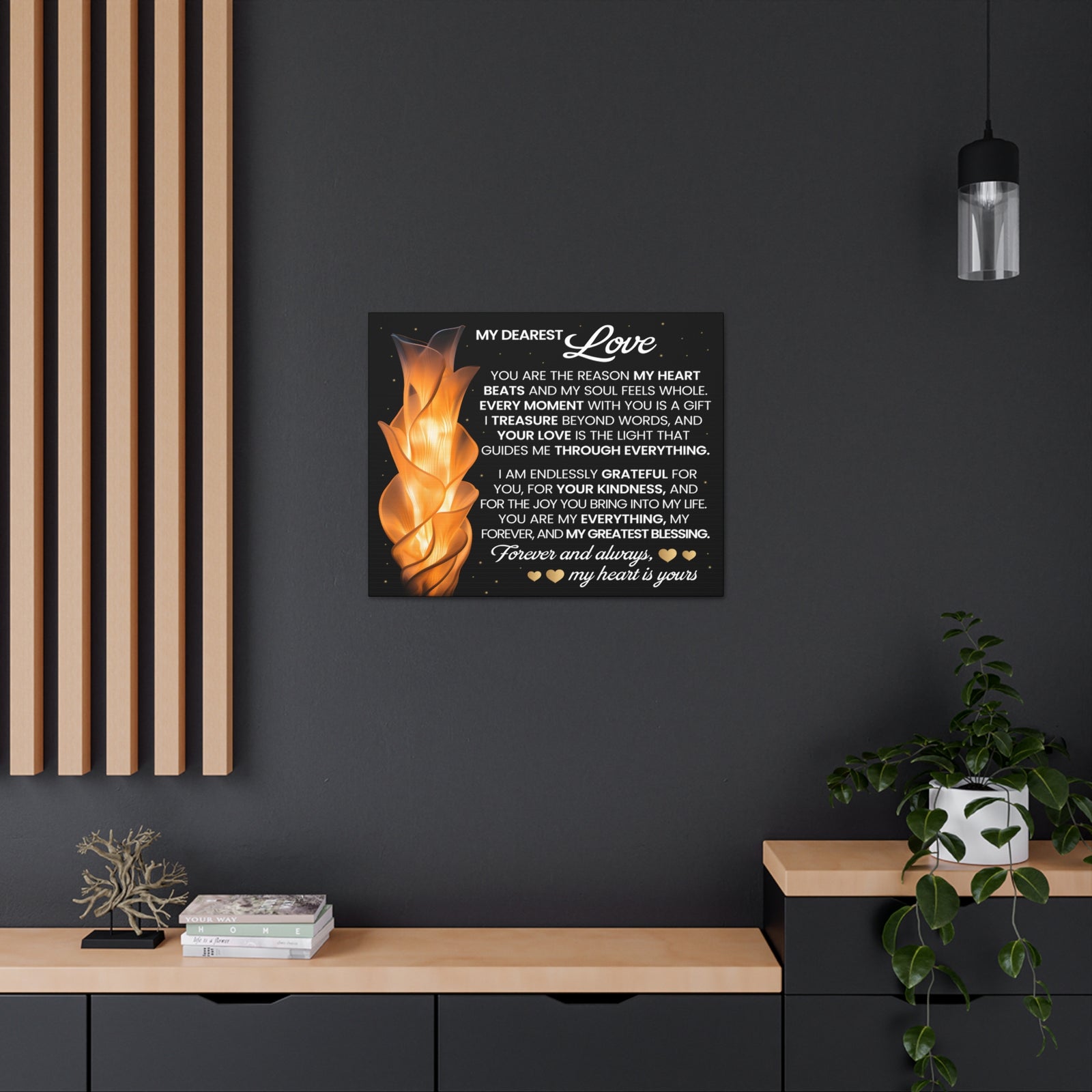 You Are The Reason Romantic Inspirational Print Ready to Hang Artwork Unframed-Express Your Love Gifts