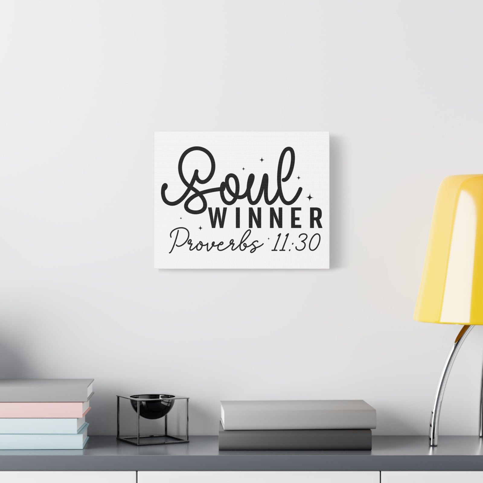 Scripture Walls Proverbs 11:30 Soul Winner Bible Verse Canvas Christian Wall Art Ready to Hang Unframed-Express Your Love Gifts