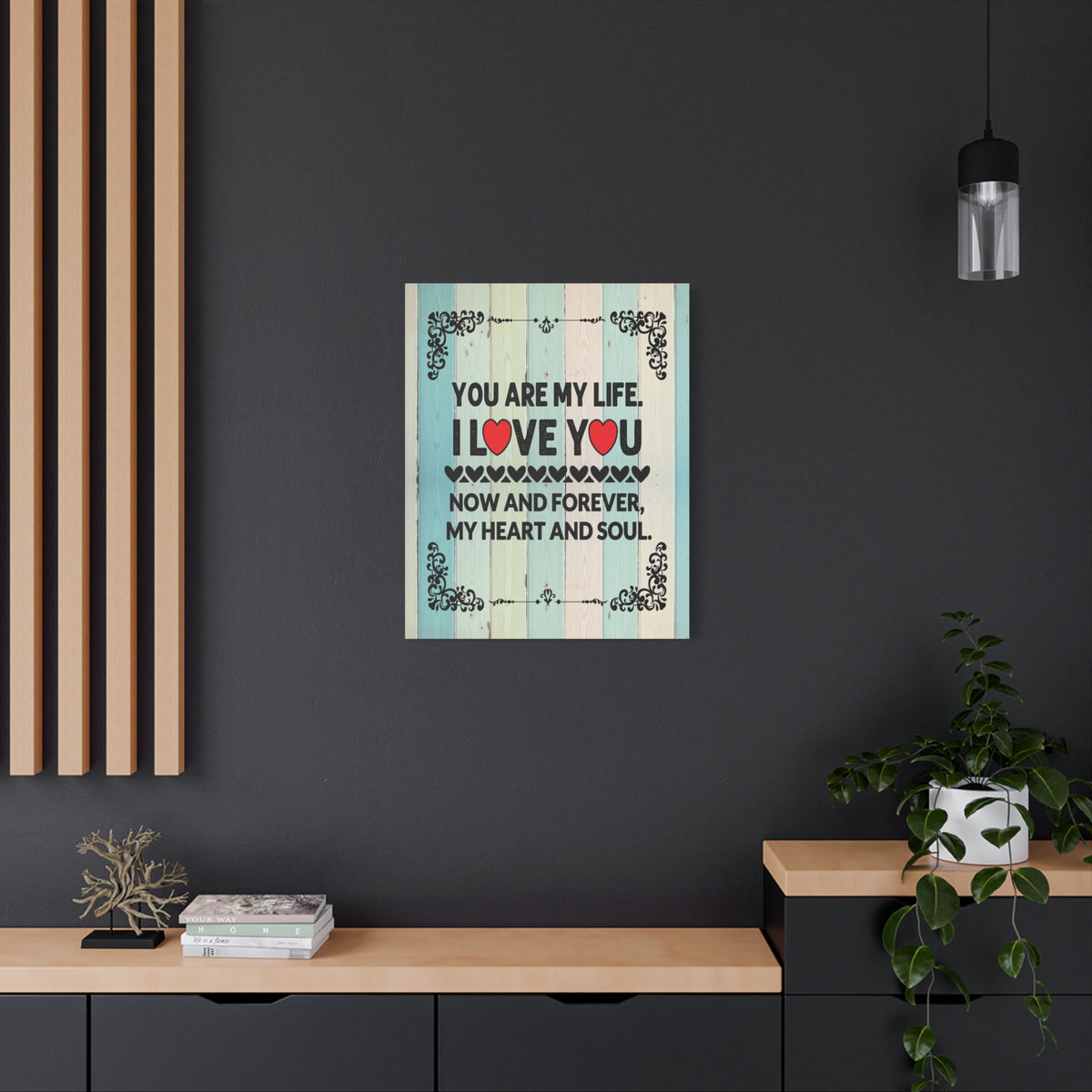 To My Wife You Are My Life Canvas Wall Art – Heartfelt Romantic Gift for Home Decor-Express Your Love Gifts