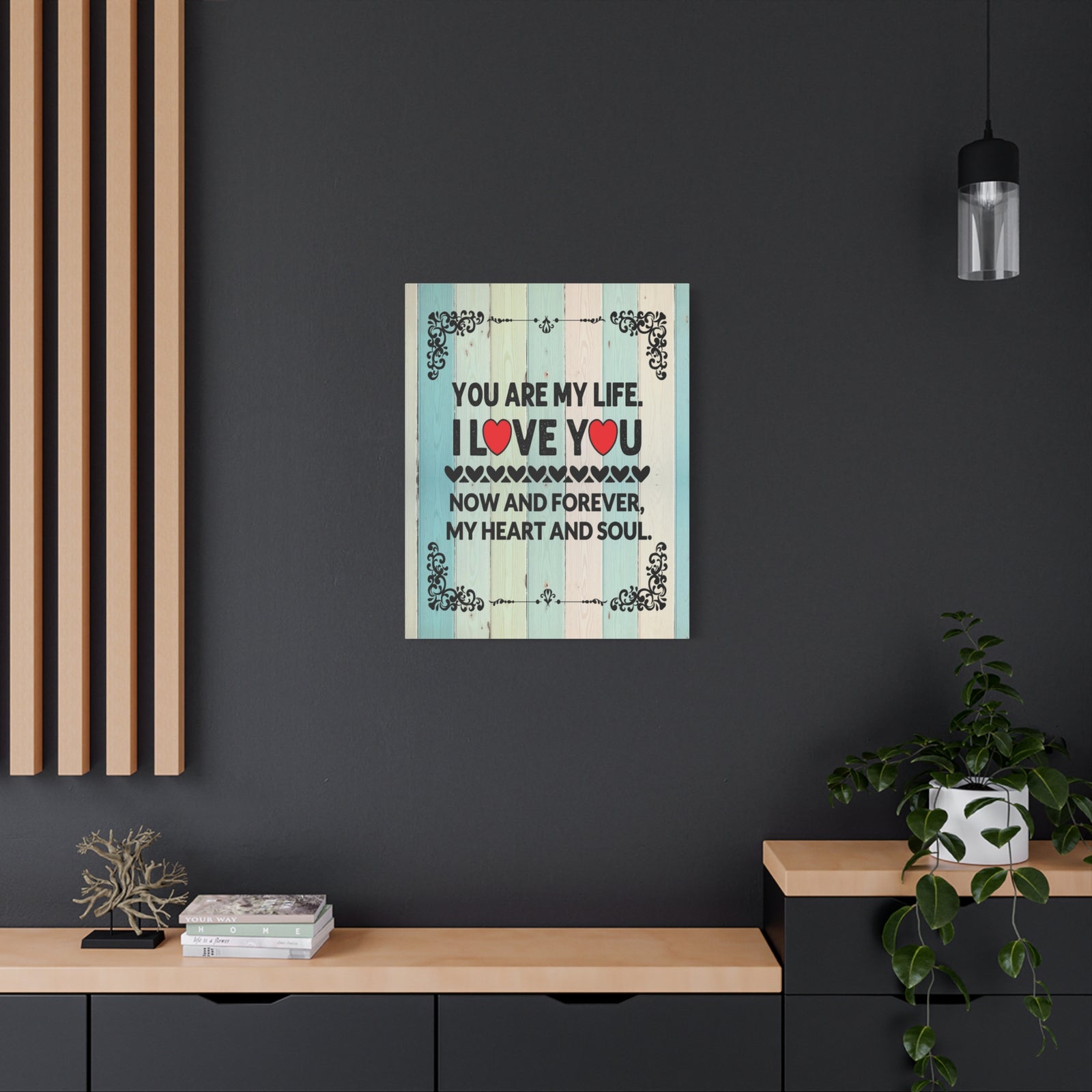 To My Wife You Are My Life Canvas Wall Art – Heartfelt Romantic Gift for Home Decor-Express Your Love Gifts