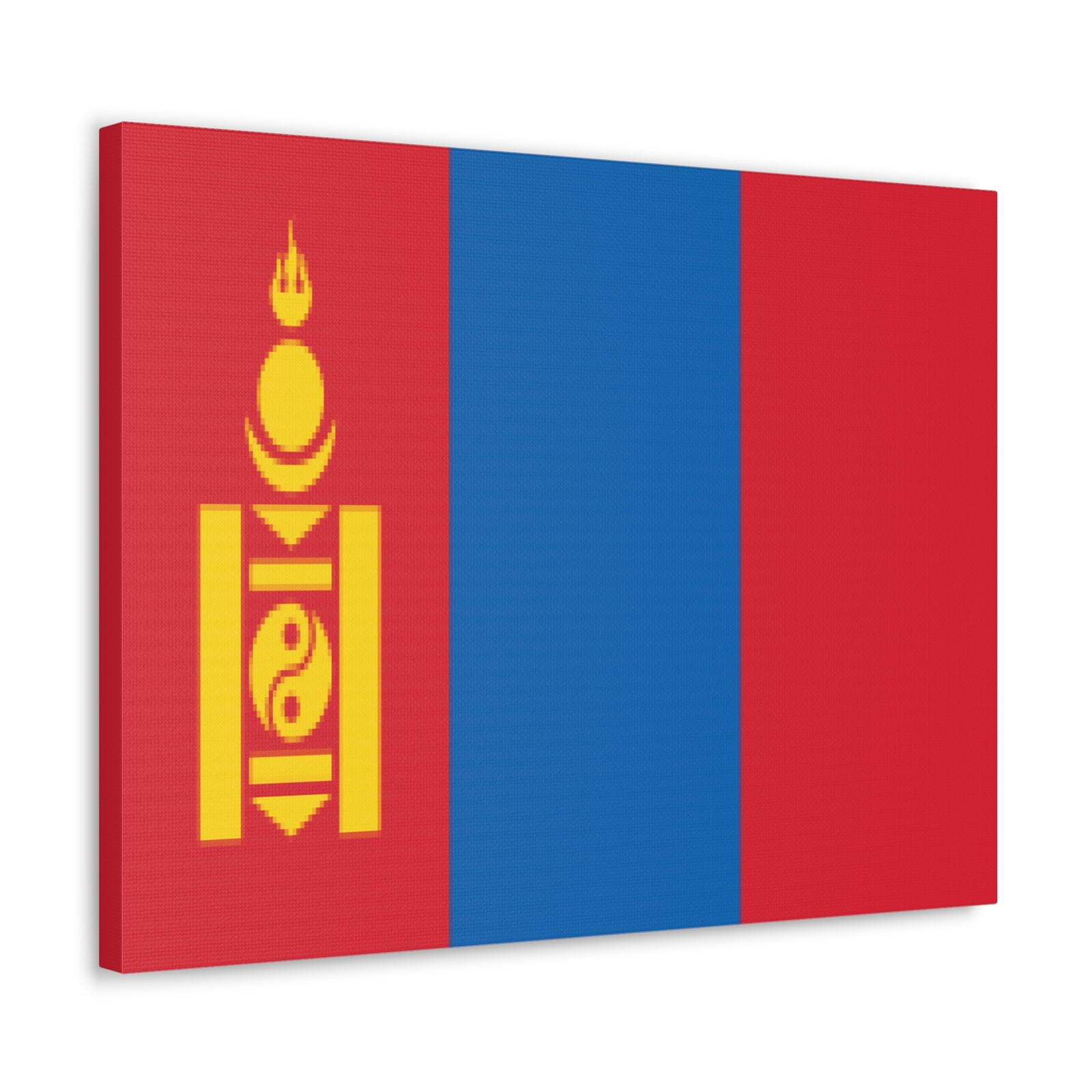 Mongolia Country Flag Canvas Vibrant Wall Art Unframed Home Decor-Express Your Love Gifts