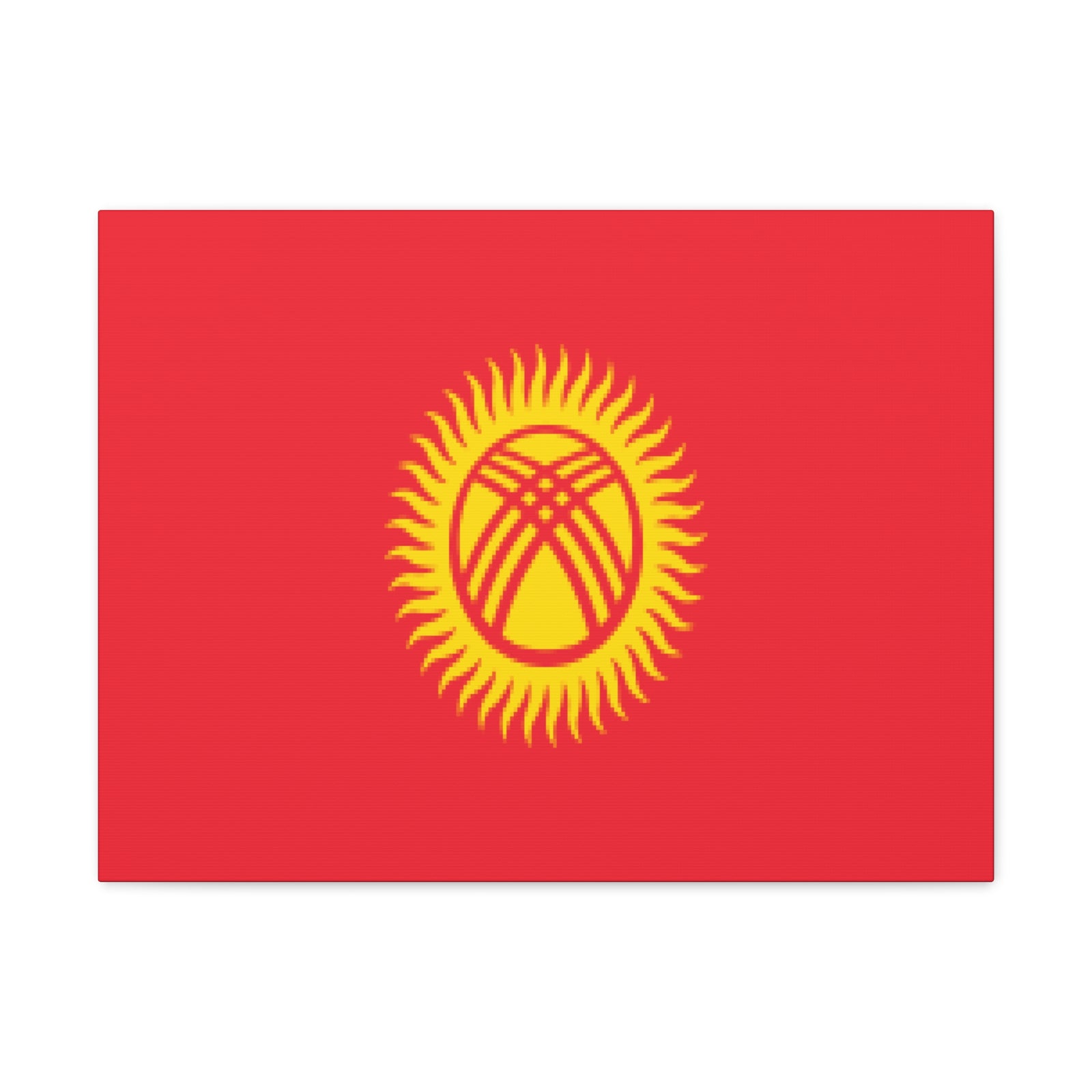 Kyrgyzstan Country Flag Canvas Vibrant Wall Art Unframed Home Decor-Express Your Love Gifts