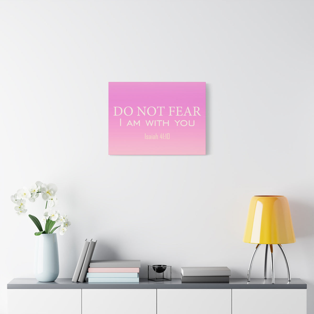 Scripture Canvas I Am With You Isaiah 41:10 Christian Wall Art Bible Verse Print Ready to Hang-Express Your Love Gifts