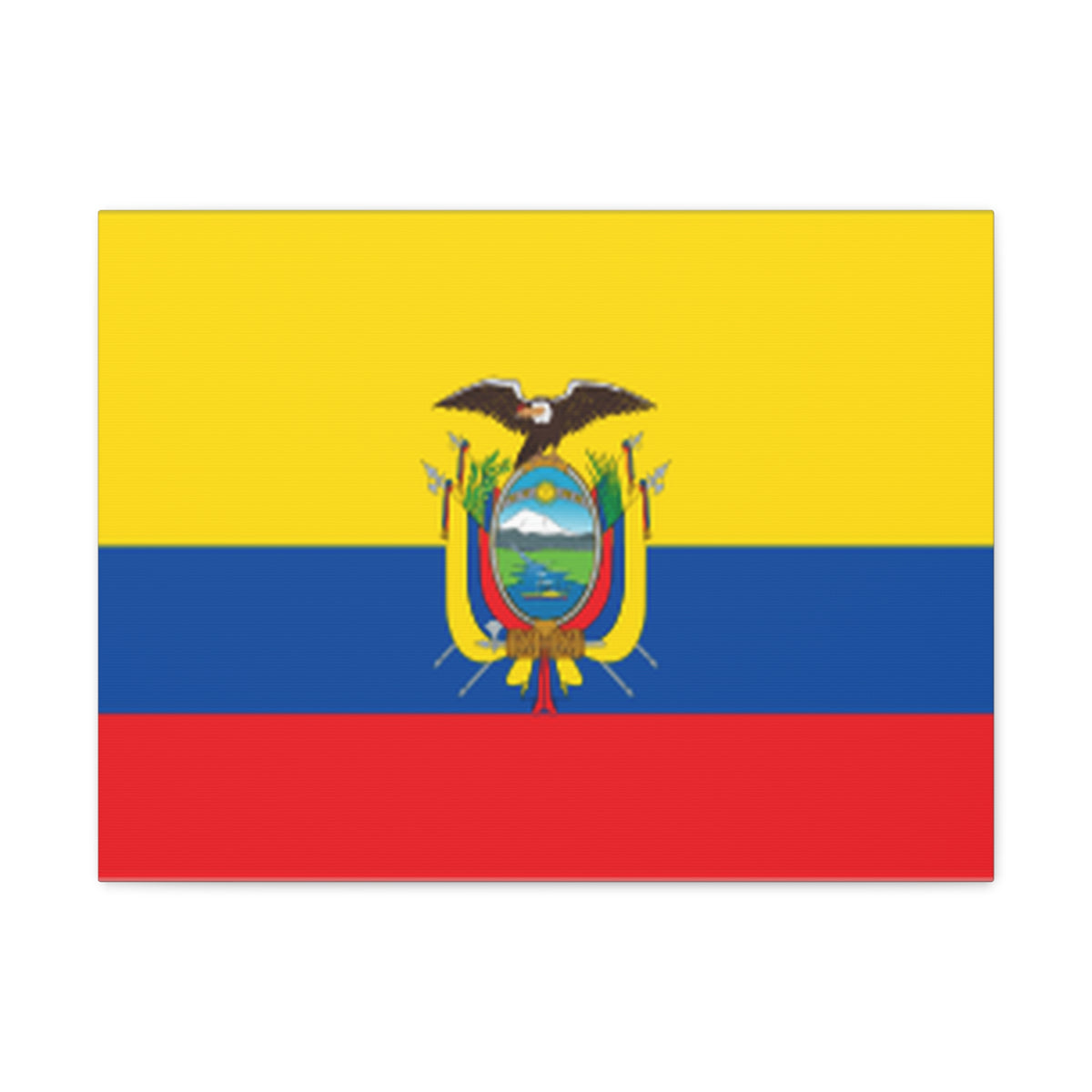 Ecuador Country Flag Canvas Vibrant Wall Art Unframed Home Decor-Express Your Love Gifts